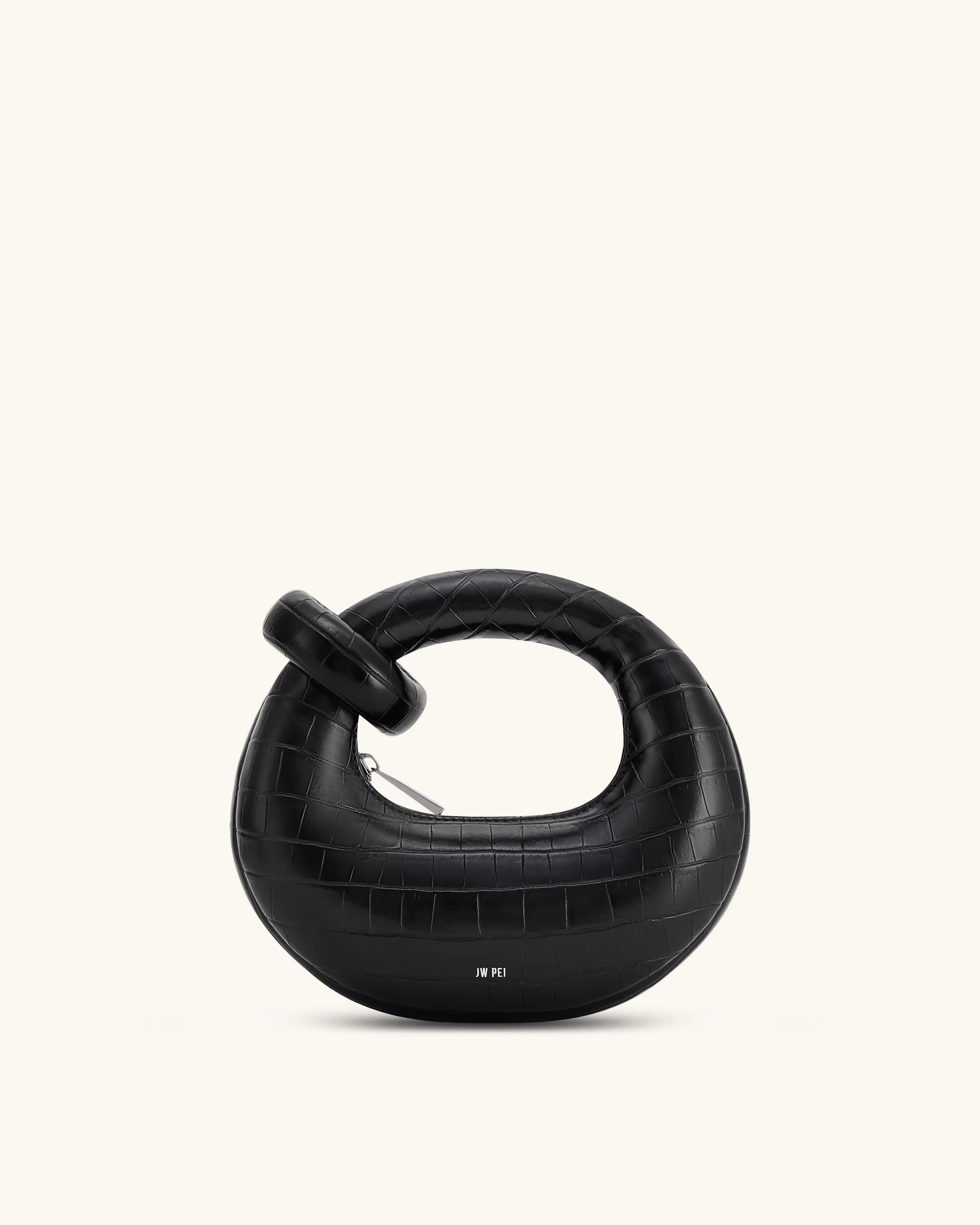 Abacus Mini Top Handle Bag - Black Croc