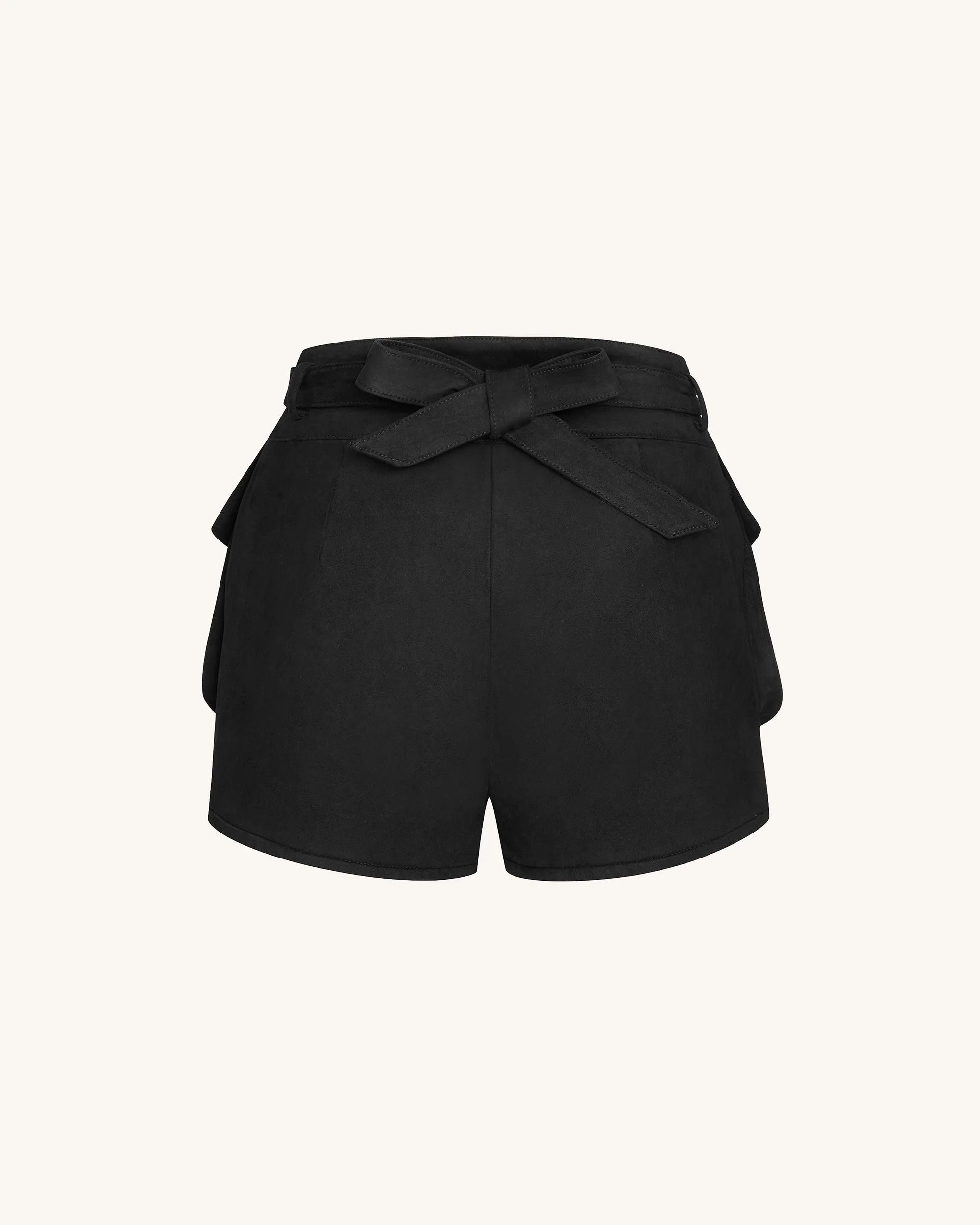 Abigail High-Waisted Utility Shorts - Black - Image 4
