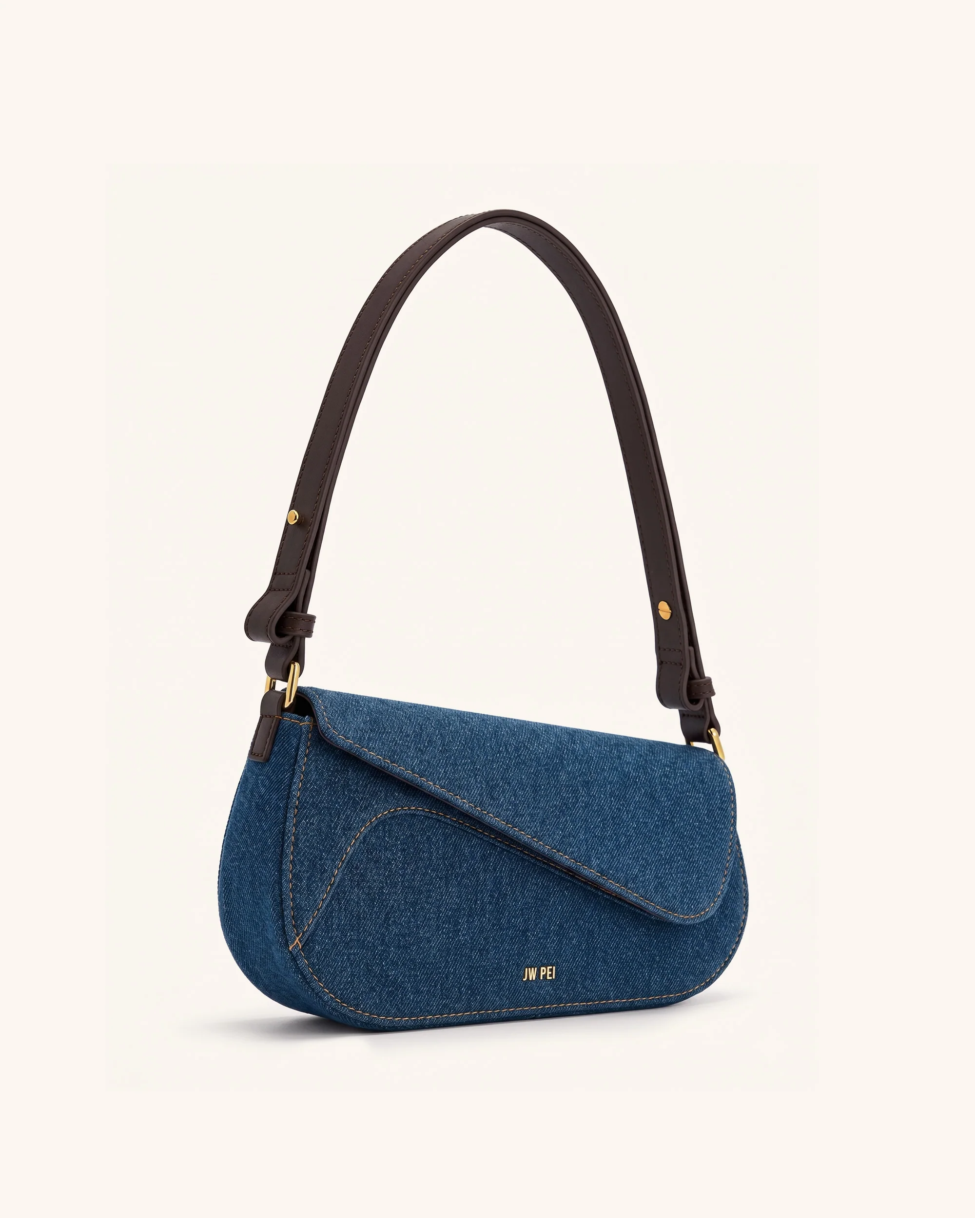 Addisyn Shoulder Bag - Blue Denim - Image 2