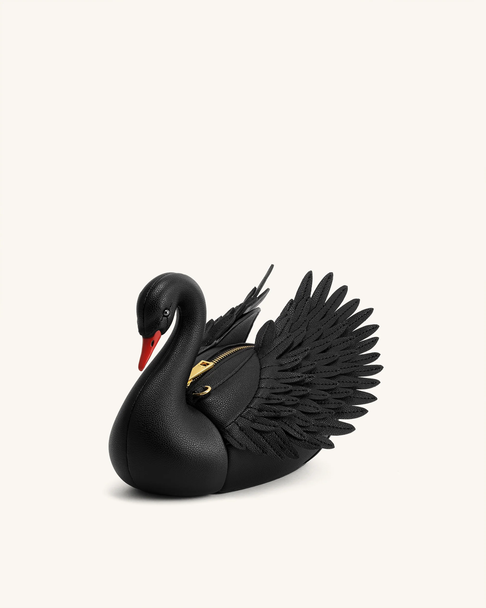 Alani Swan Shaped Crossbody Bag - Black - Image 3