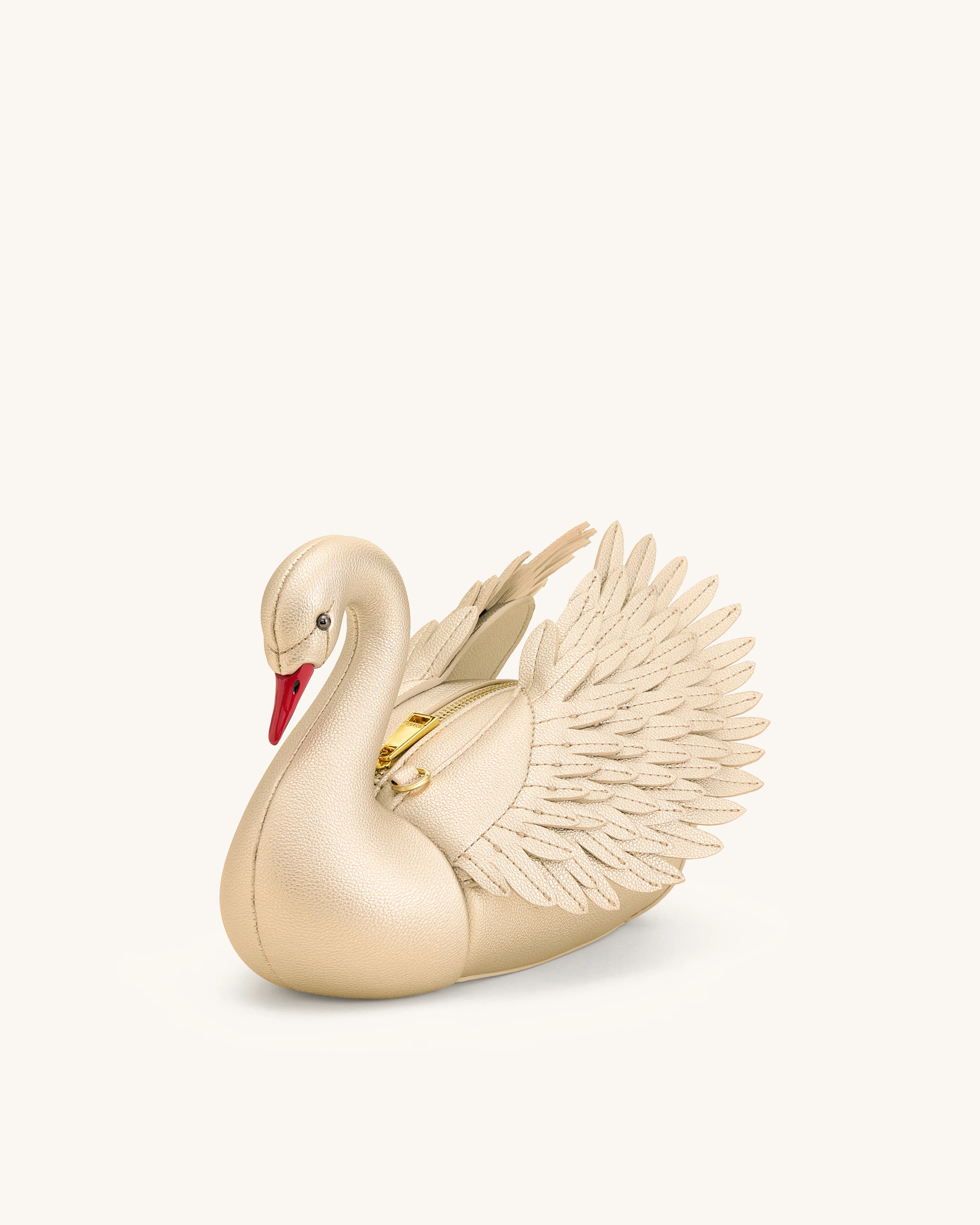 Alani Swan Shaped Crossbody Bag - Gold - Image 3