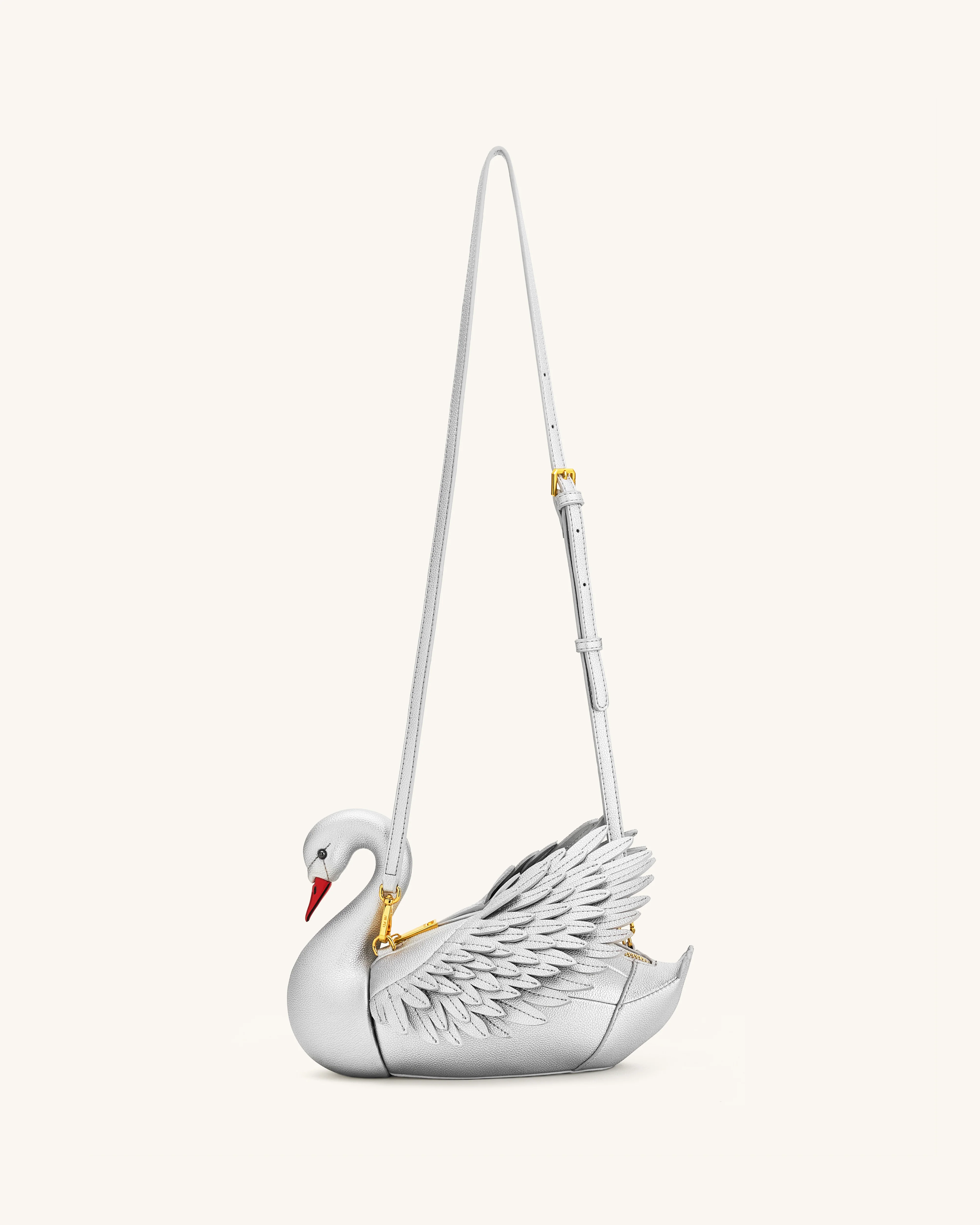 Alani Swan Shaped Crossbody Bag - Silver - Image 2