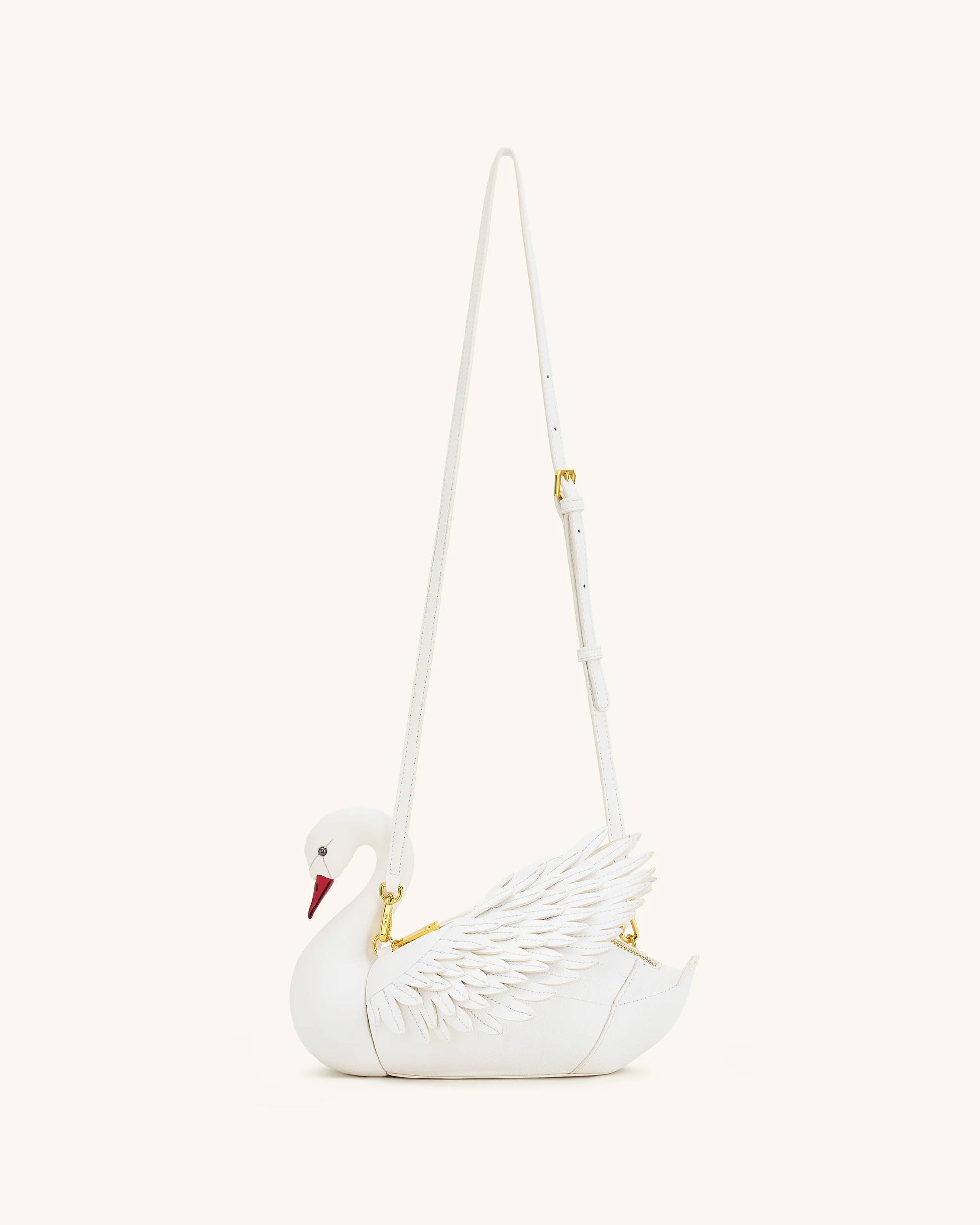 Alani Swan Shaped Crossbody Bag - White - Image 2