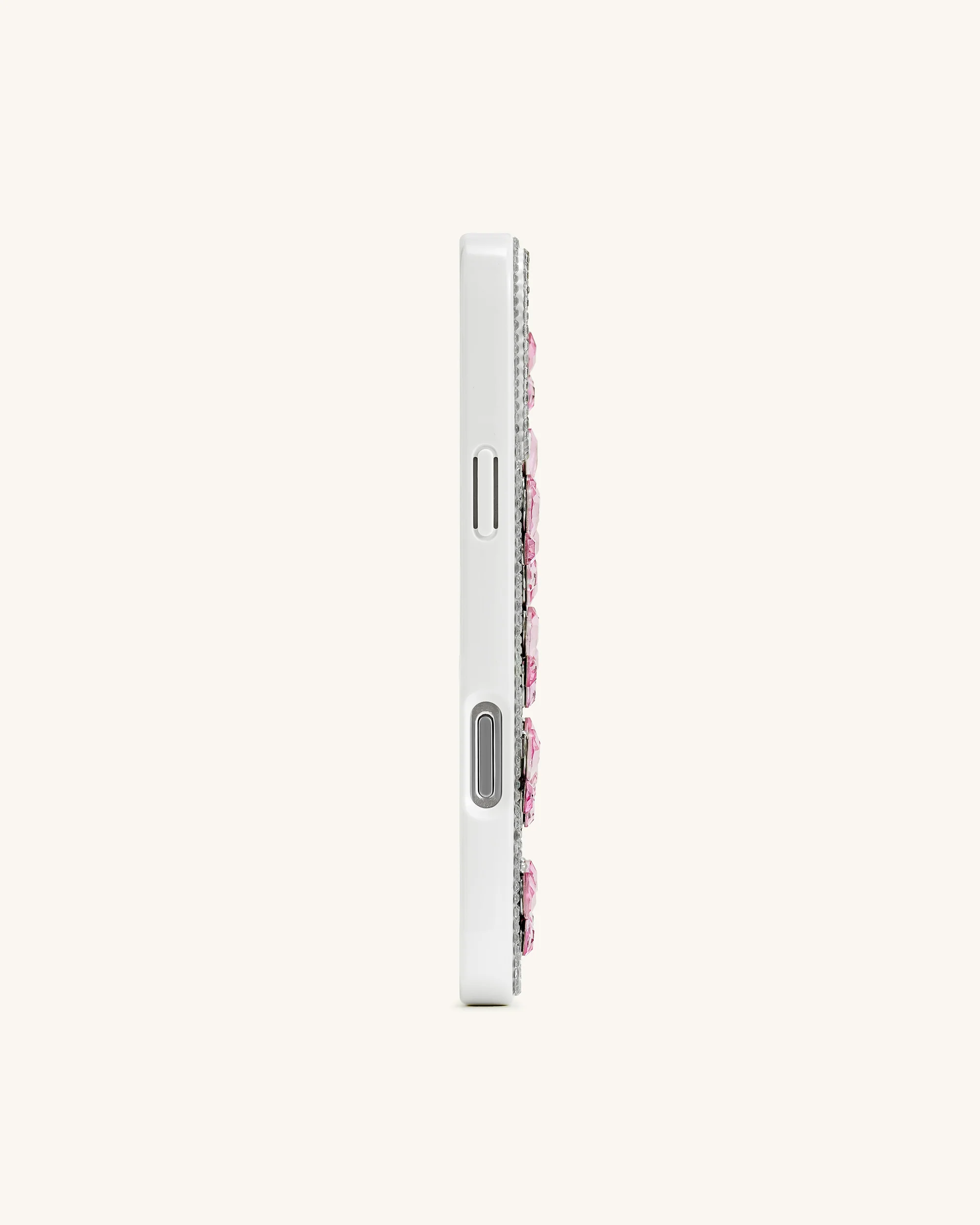 Butterfly Crystal Phone Case - White - Image 4