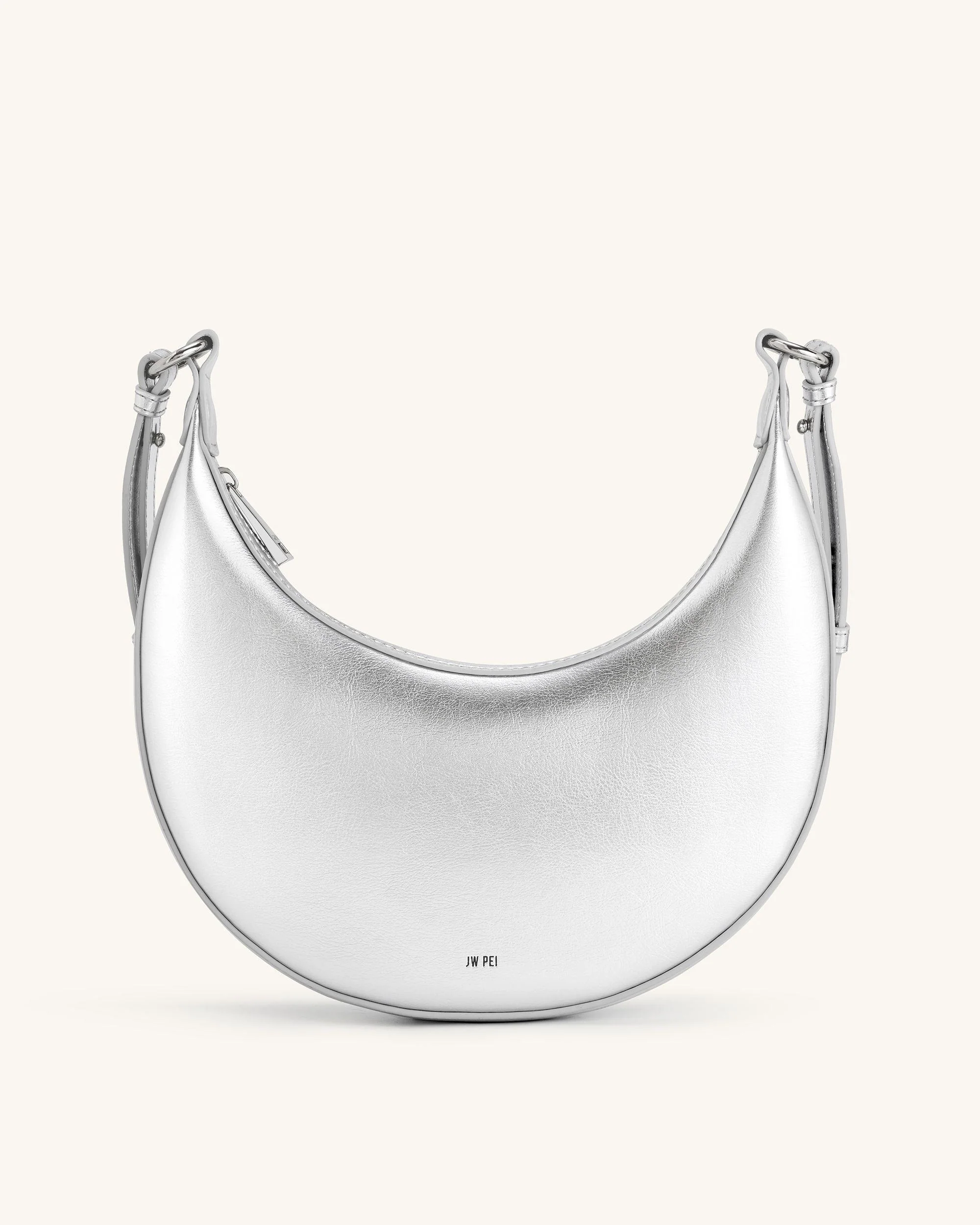Carly Medium Shoulder Bag - Silver - Image 3
