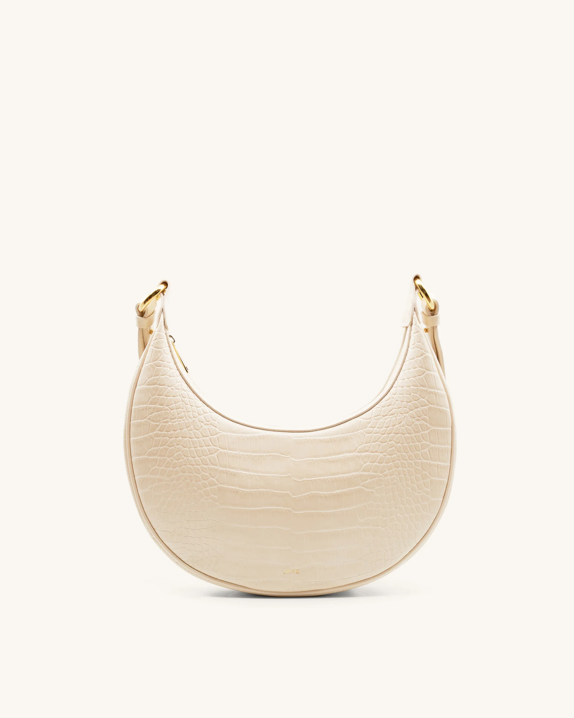 Carly Saddle Bag - Ivory Croc - Image 3