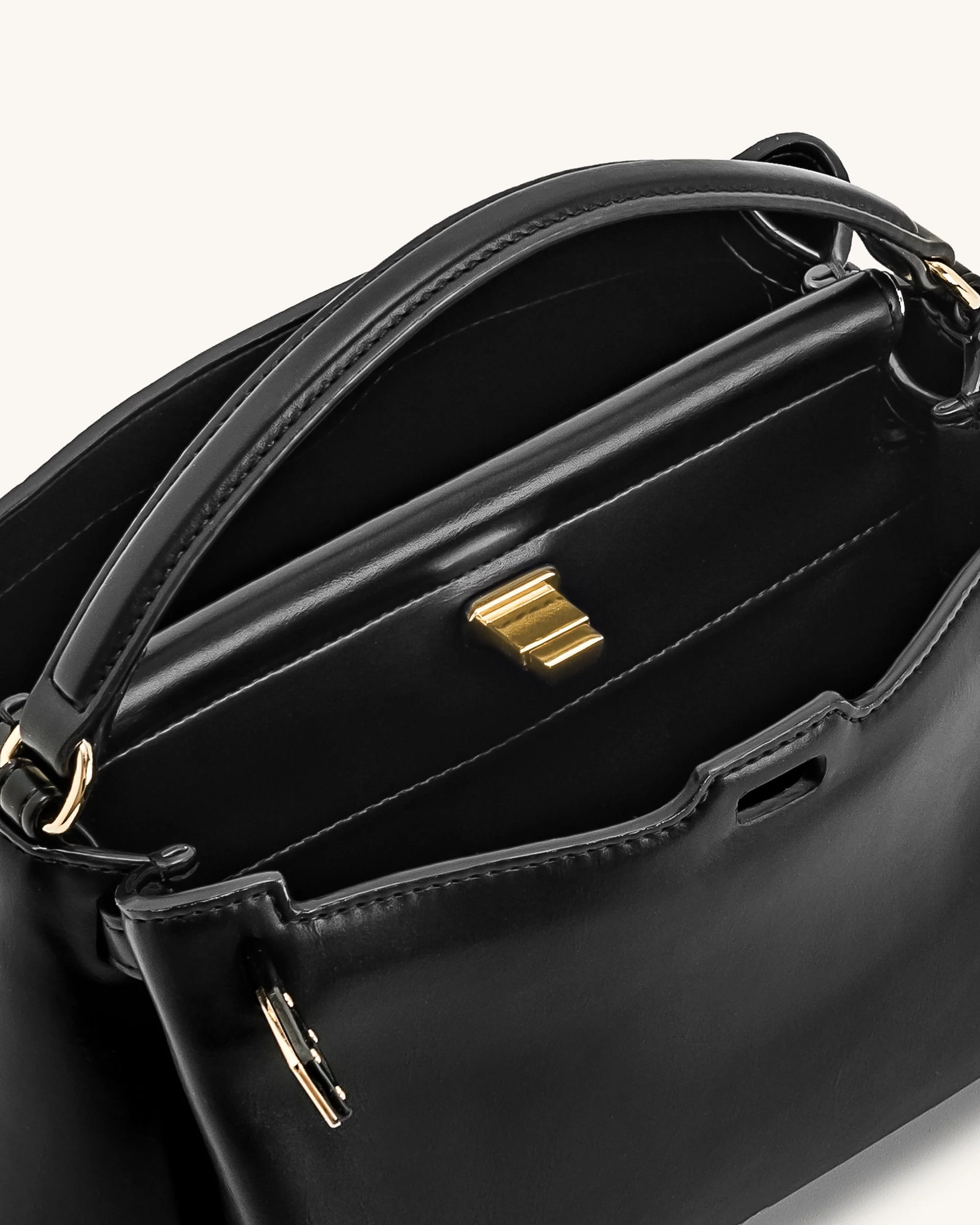 Carmen Top Handle Bag - Black - Image 5