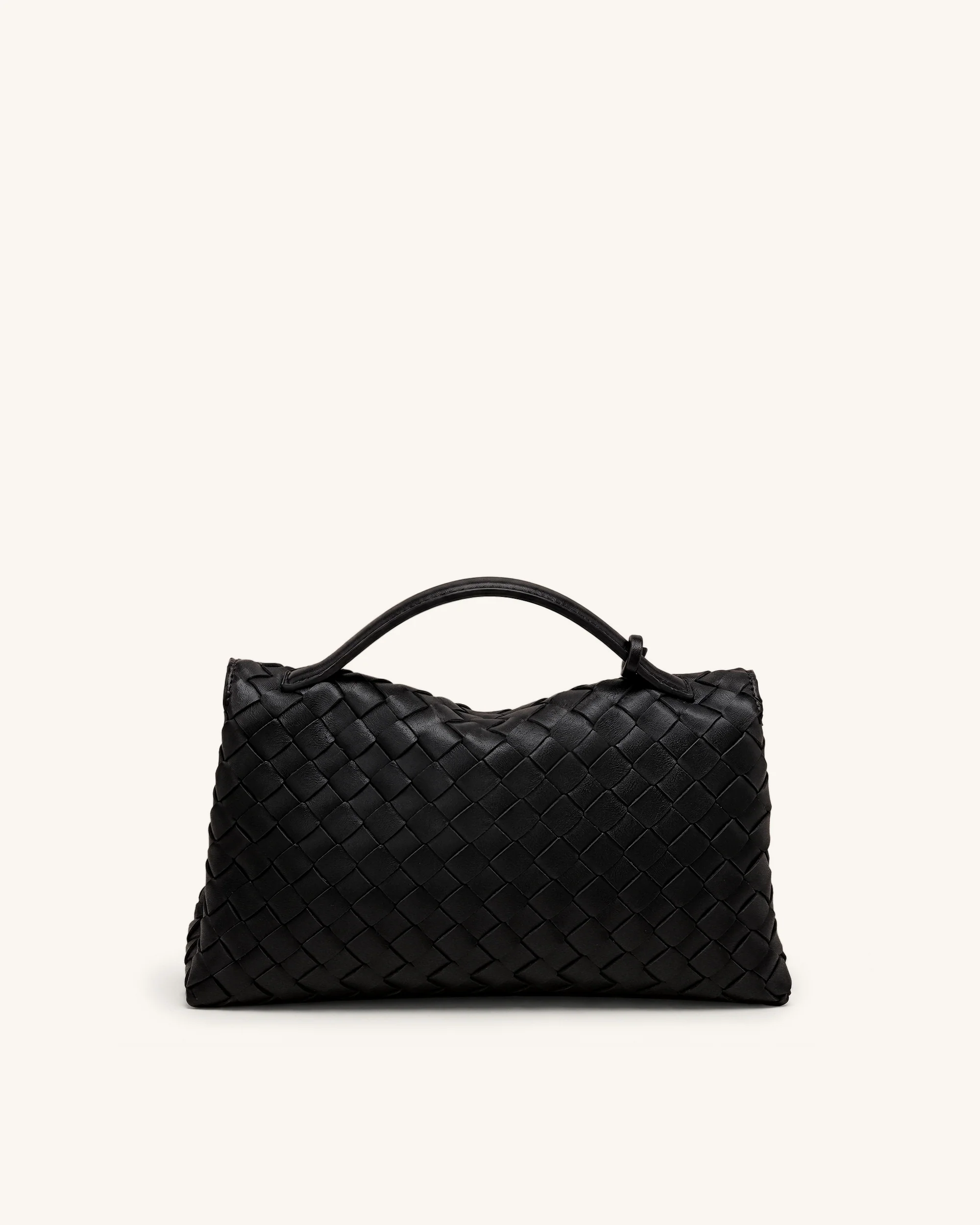 Celeste Woven Envelope Bag - Black - Image 3
