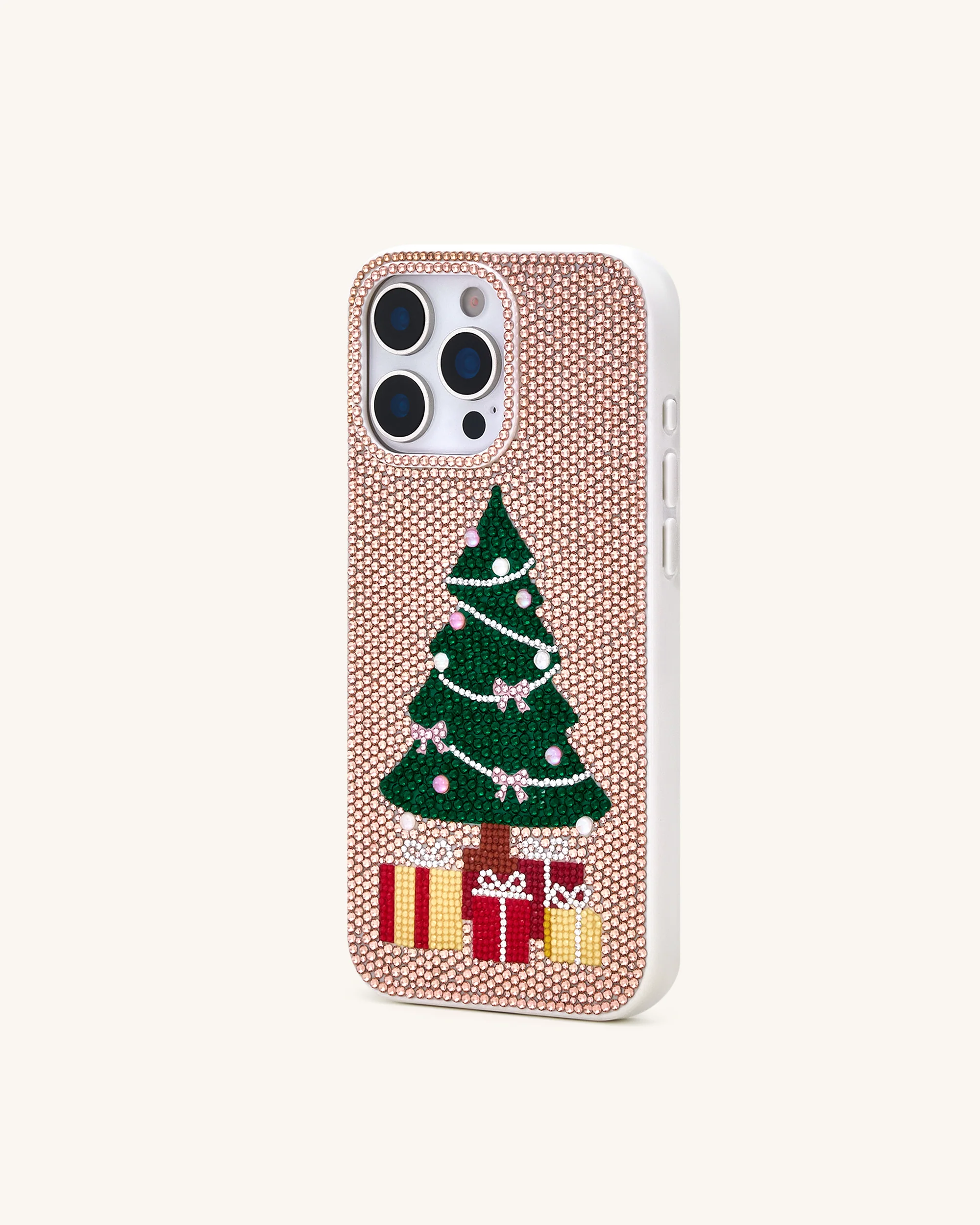 Christmas Tree Bling Phone Case - Gold - Image 2