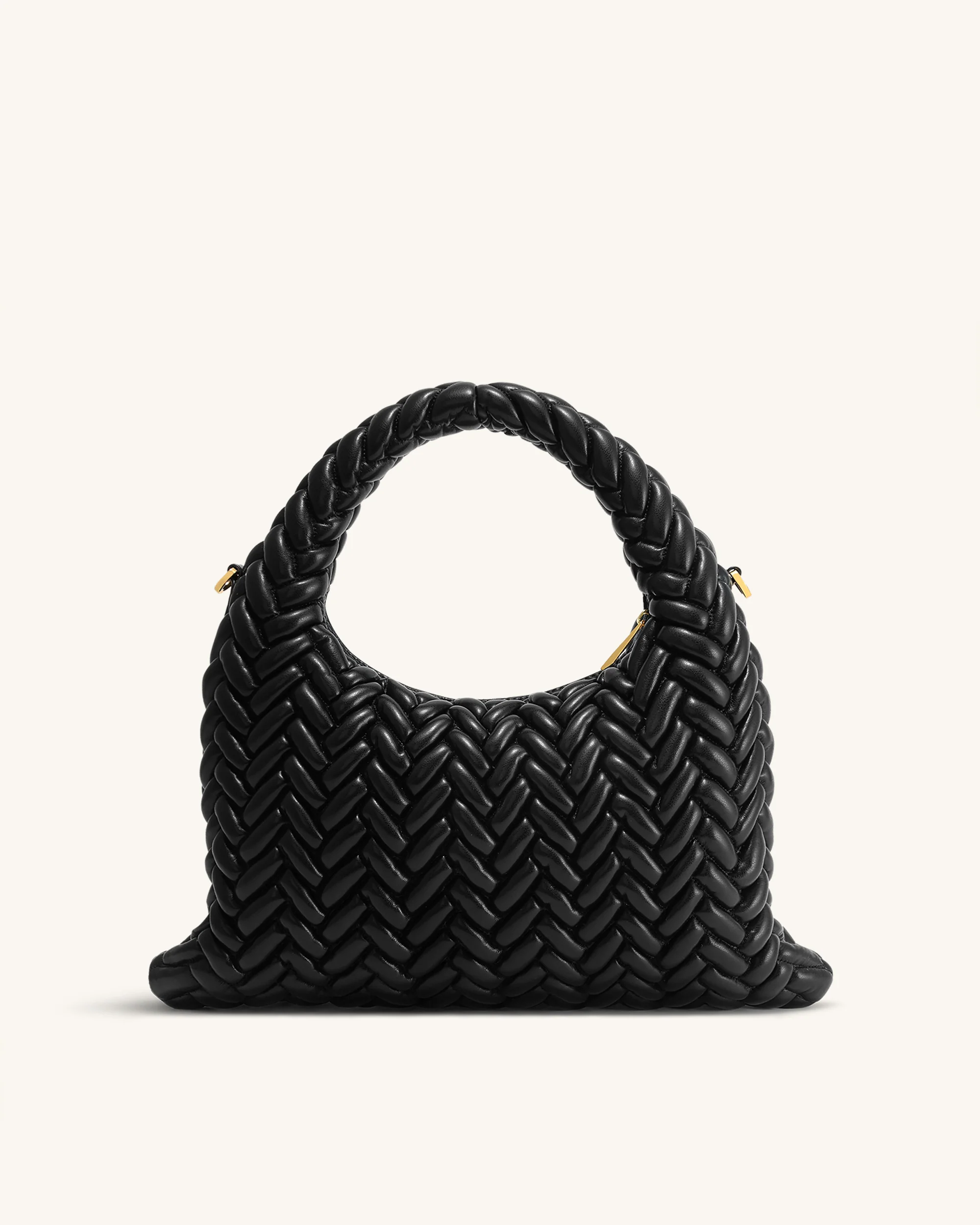 Cora Quilting Handle Bag - Black - Image 3