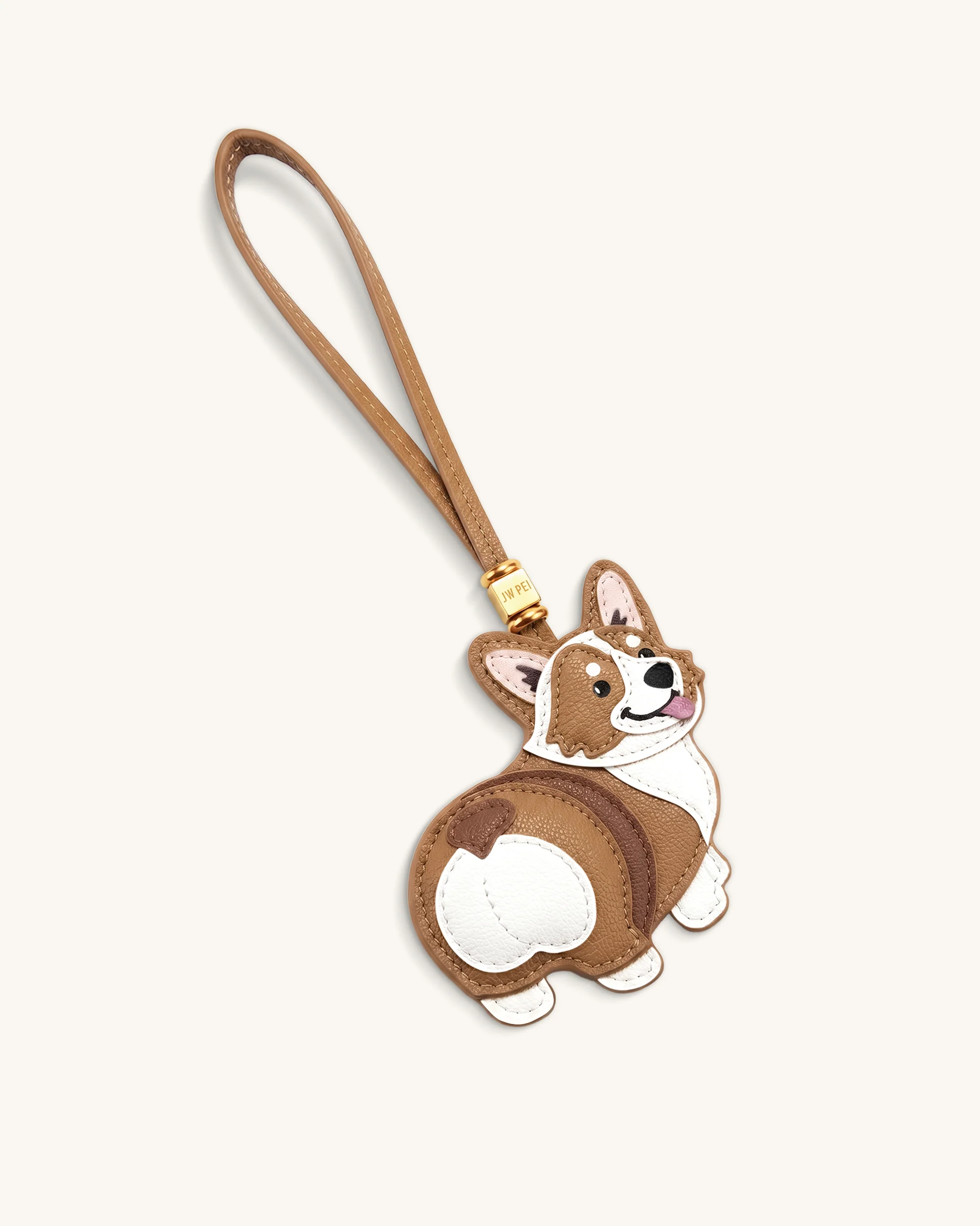 Corgi Bag Charm - Tan Multi - Image 3