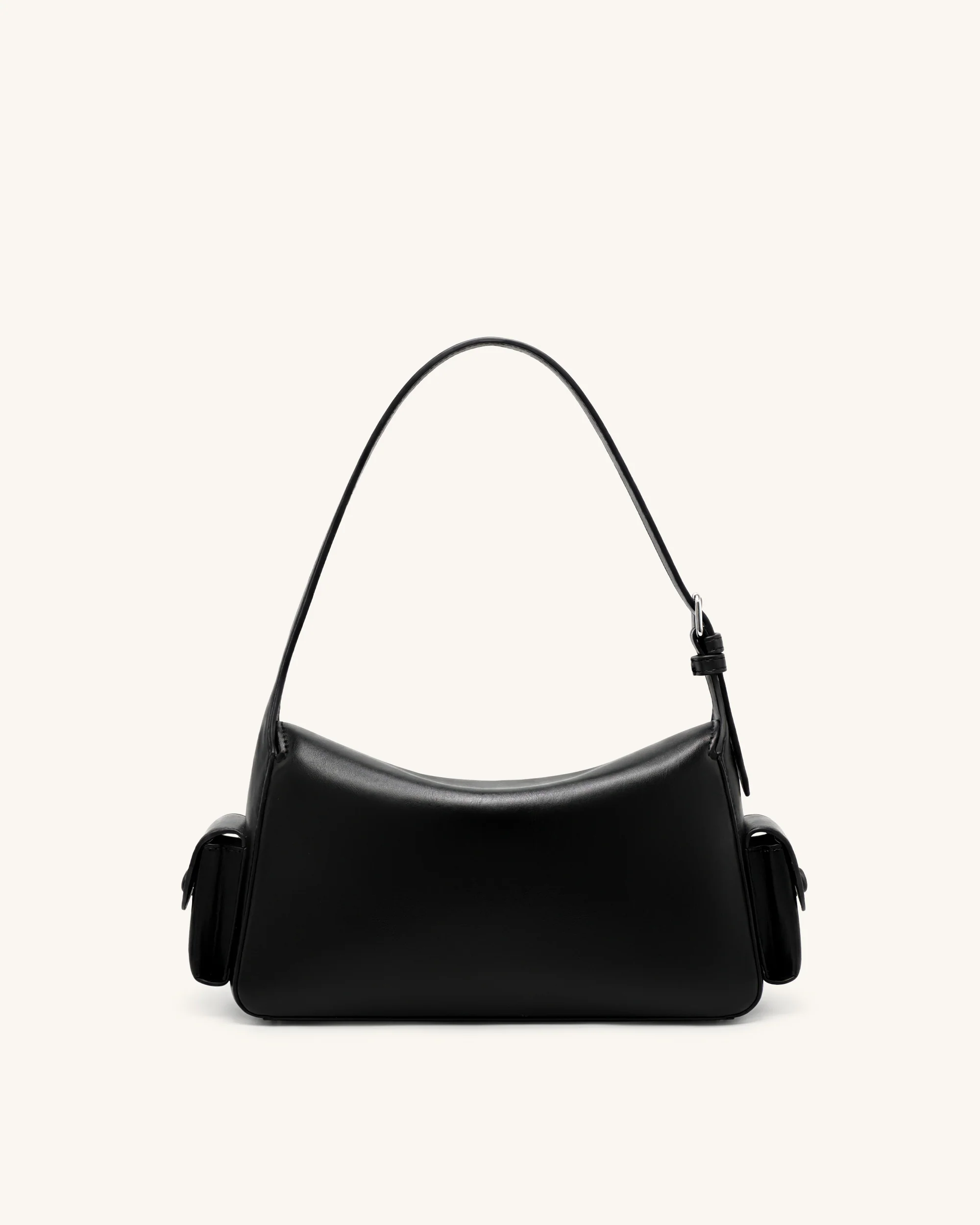 Corinne Multi-Pocket Shoulder Bag - Black - Image 3