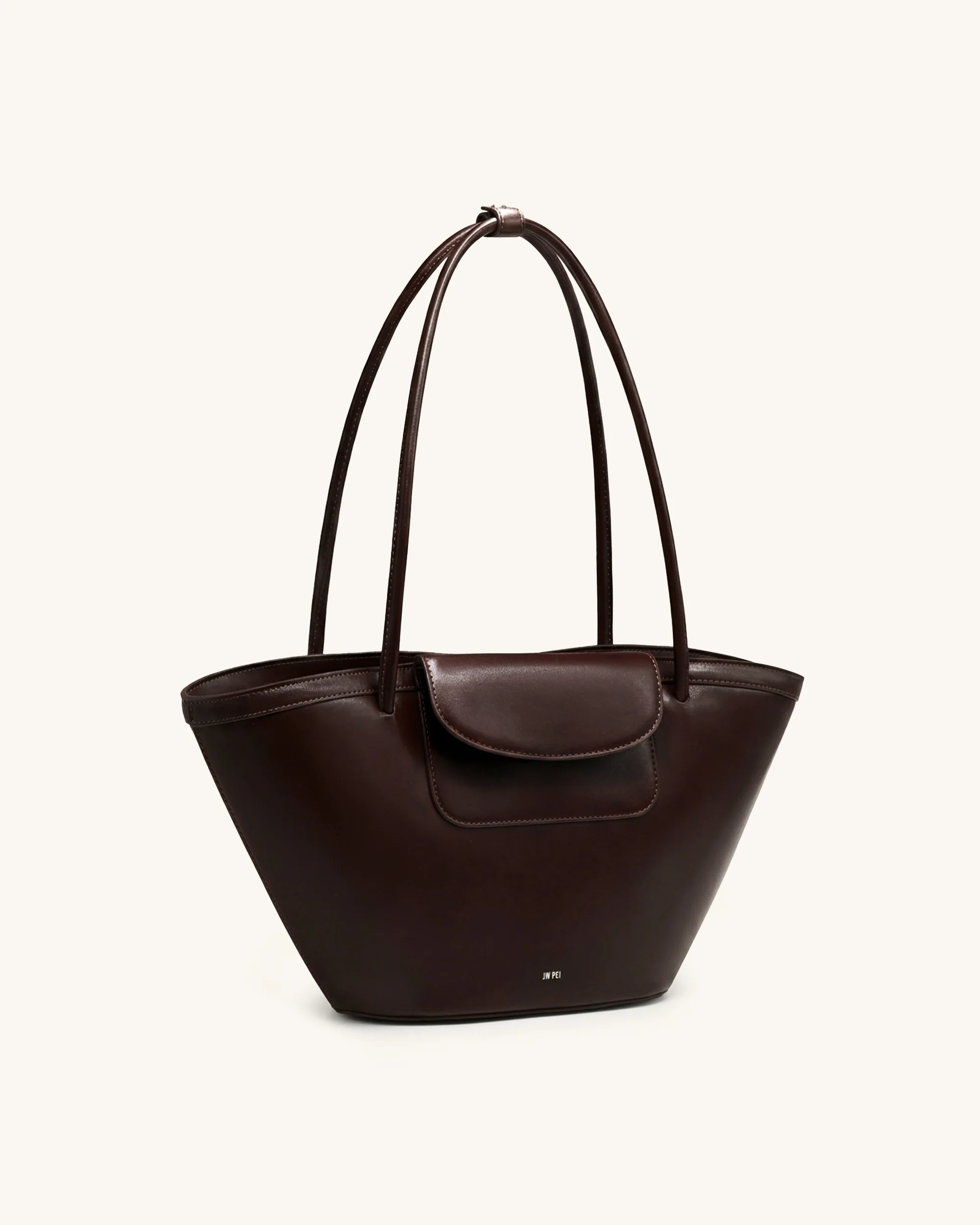Corinne Pocket Tote Bag - Dark Brown - Image 2