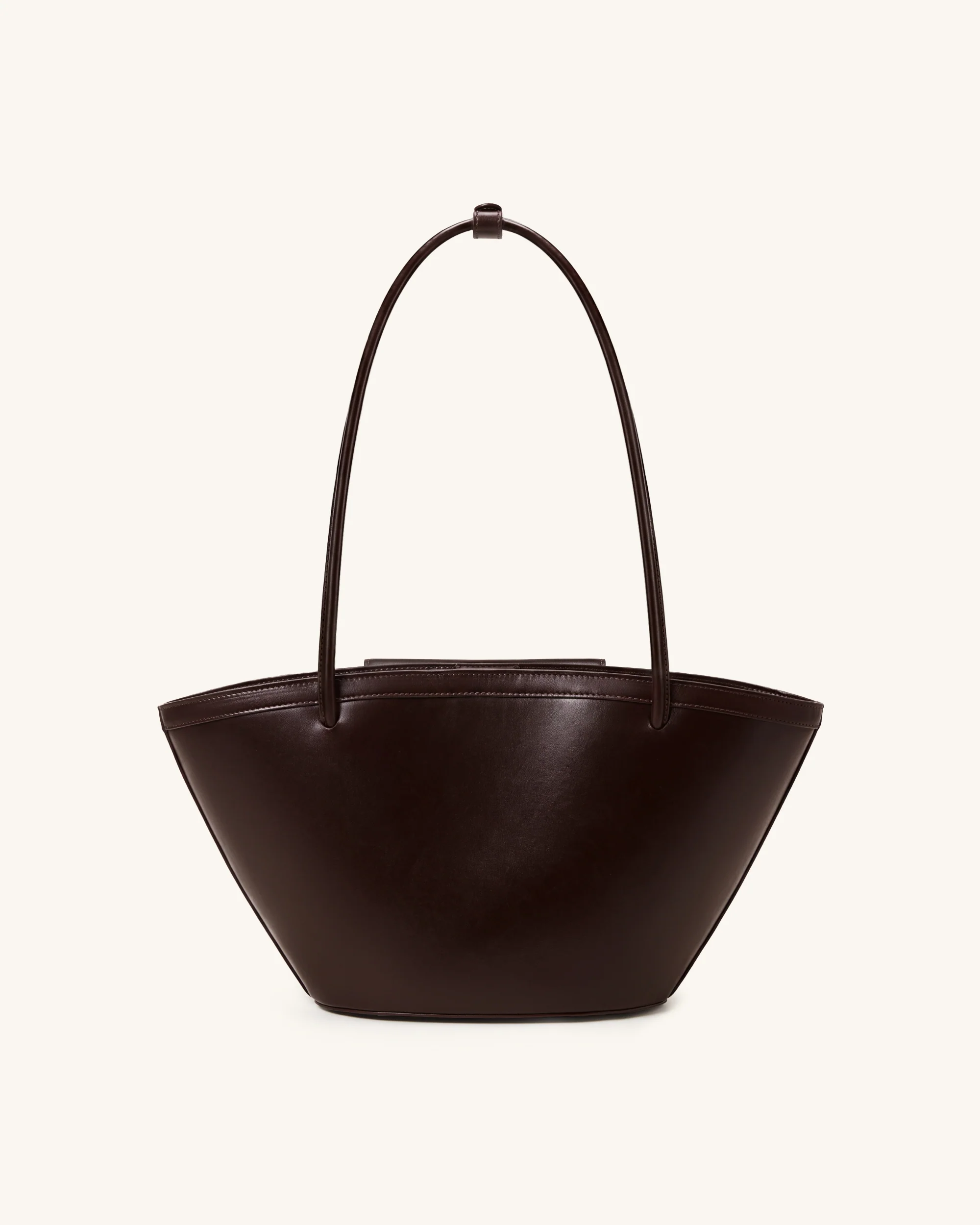 Corinne Pocket Tote Bag - Dark Brown - Image 3