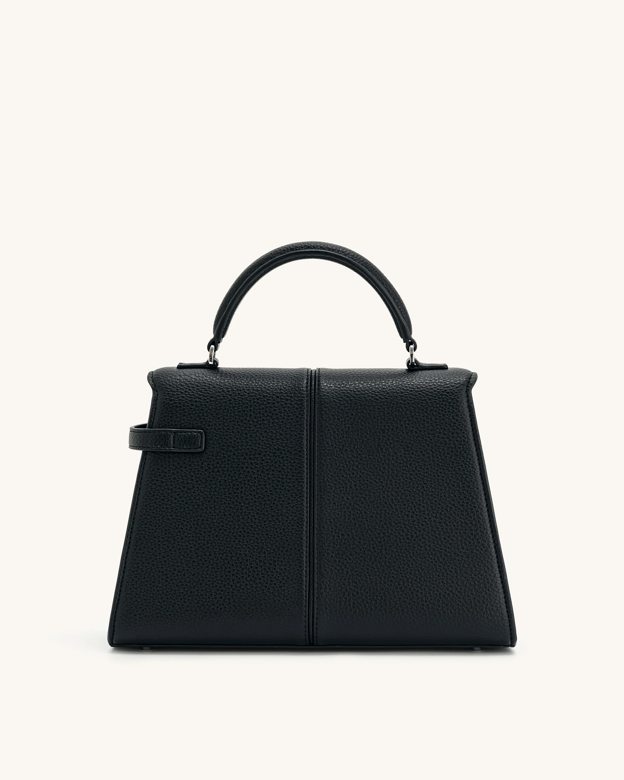 Elise Large Top Handle Bag - Black - Image 4