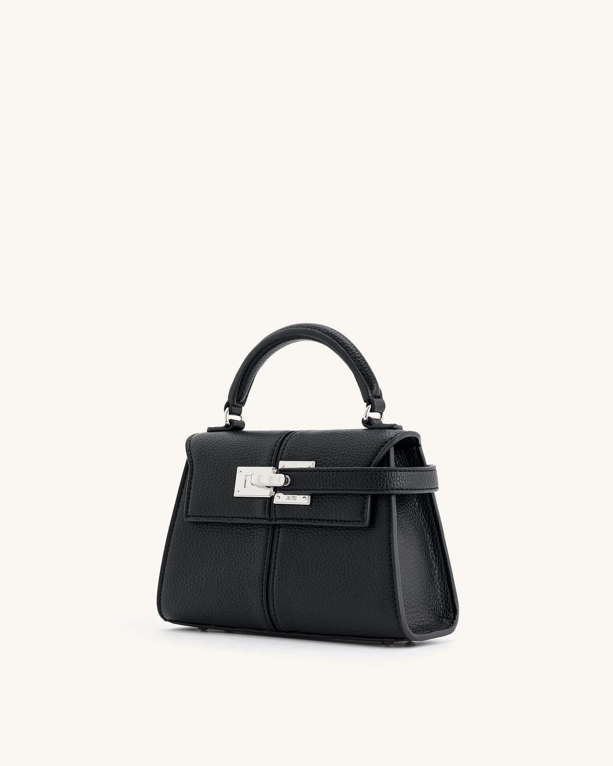 Elise Top Handle Bag - Black - Image 3