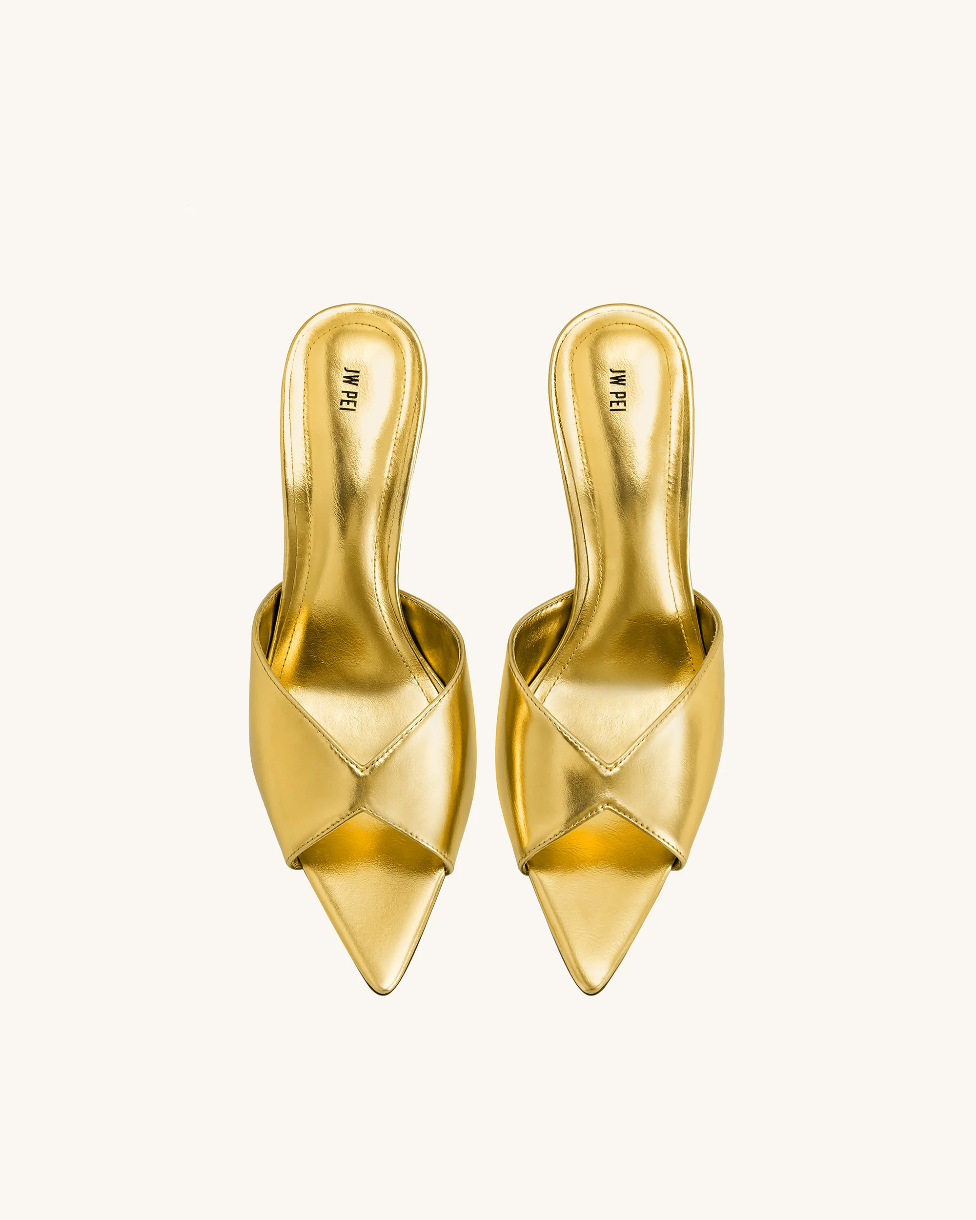 Ellie Sphere Heel Mules - Gold - Image 4