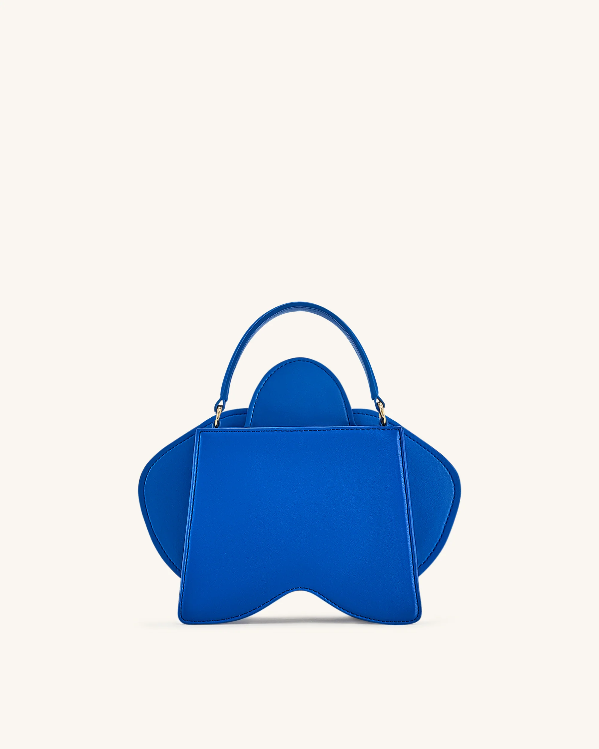 Flora Orchid Shaped Top Handle Bag - Blue - Image 3