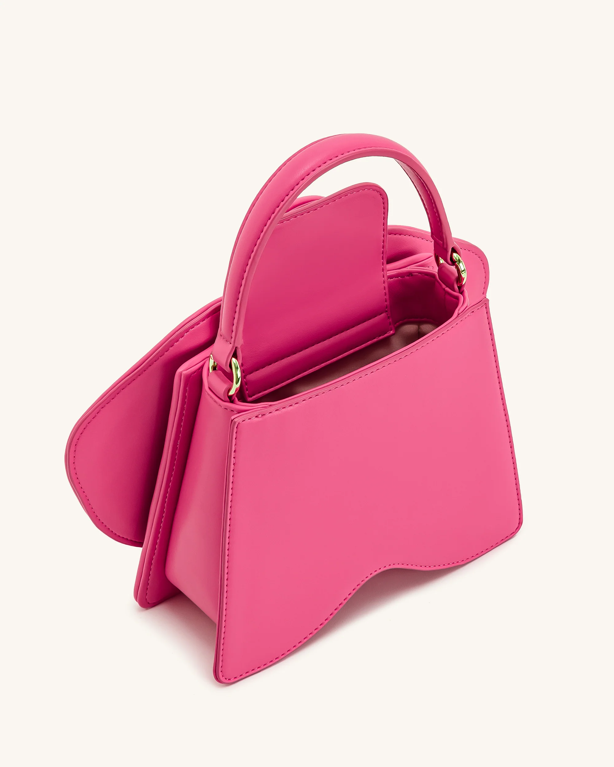 Flora Orchid Shaped Top Handle Bag - Pink - Image 4