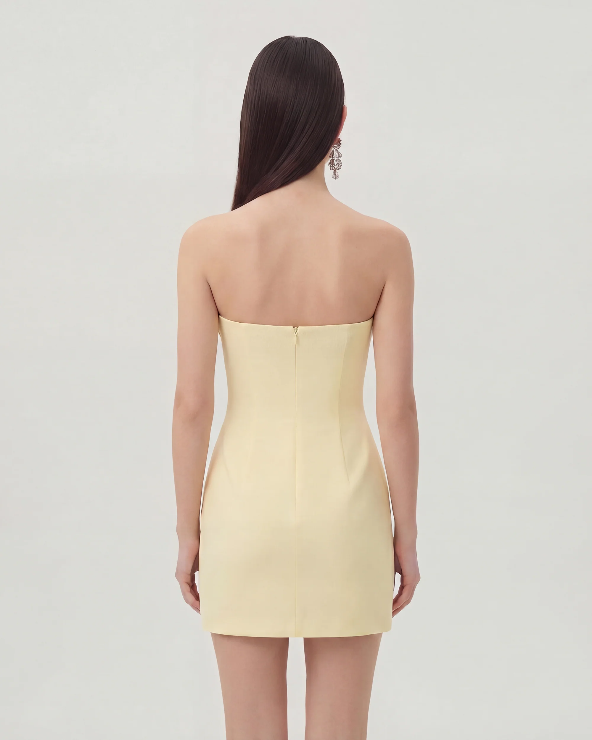 Floral Printed Mini Dress - Yellow - Image 2