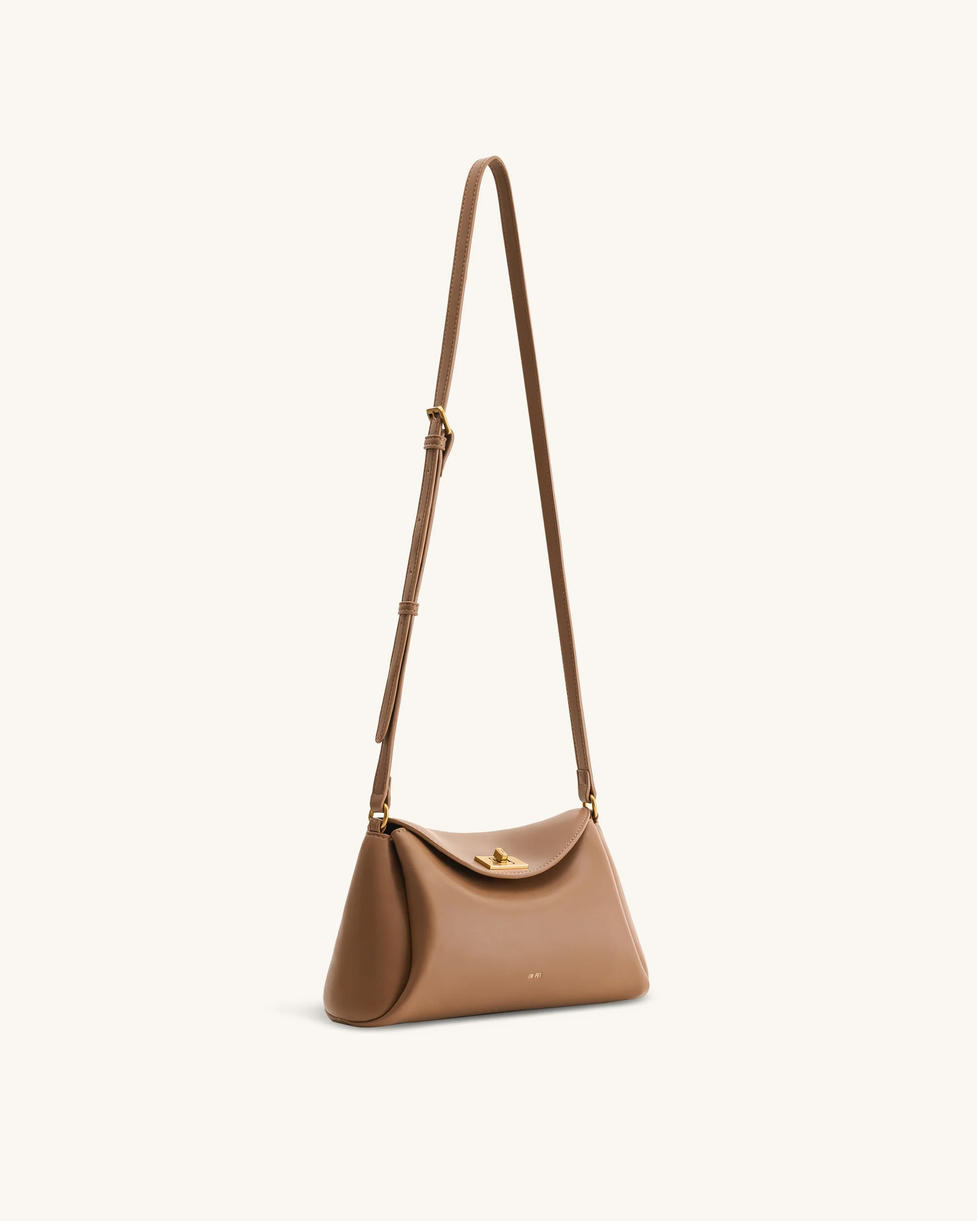 Greta Twist-Lock Crossbody Bag - Brown - Image 2