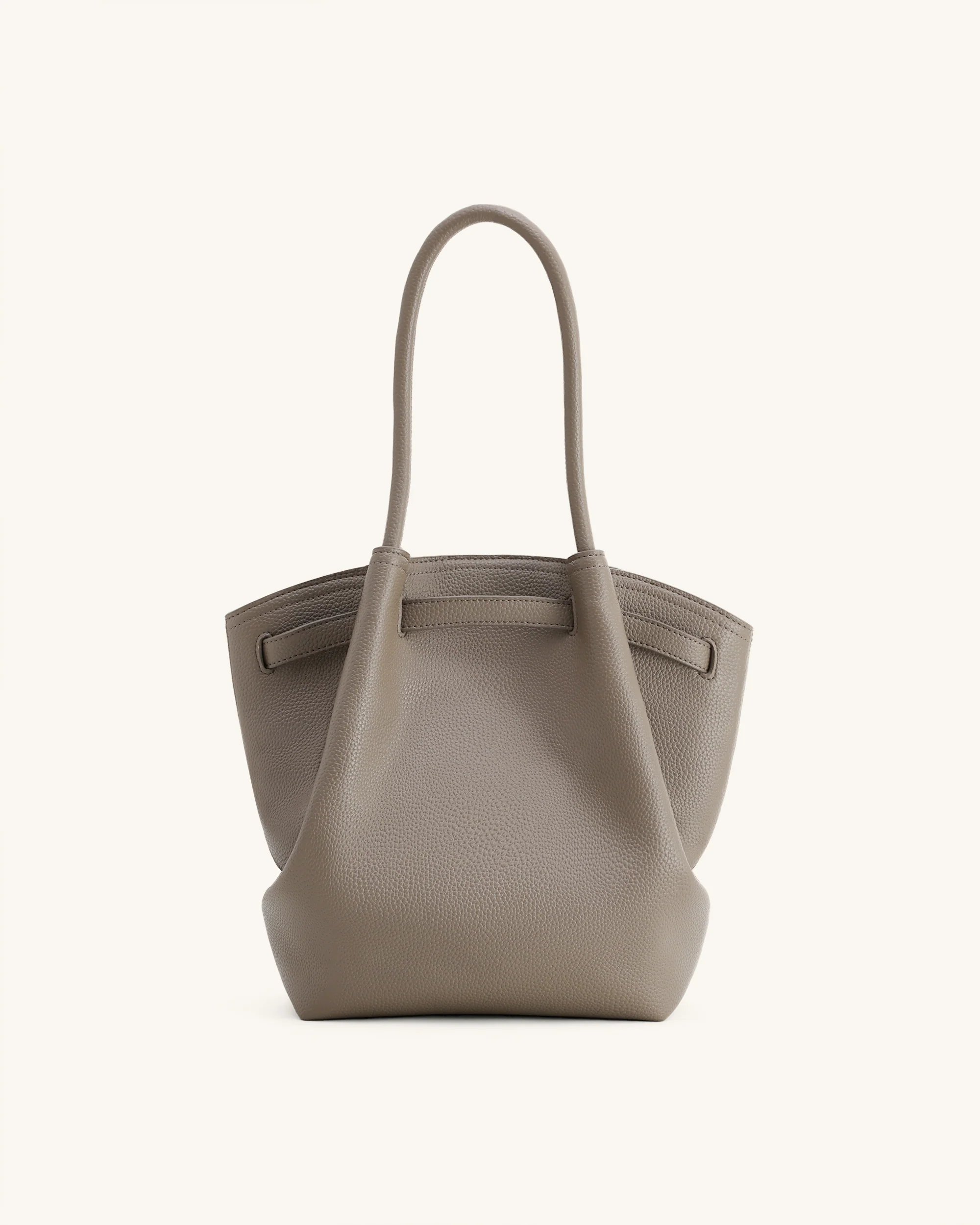 Hana Column Tote Bag - Taupe - Image 4