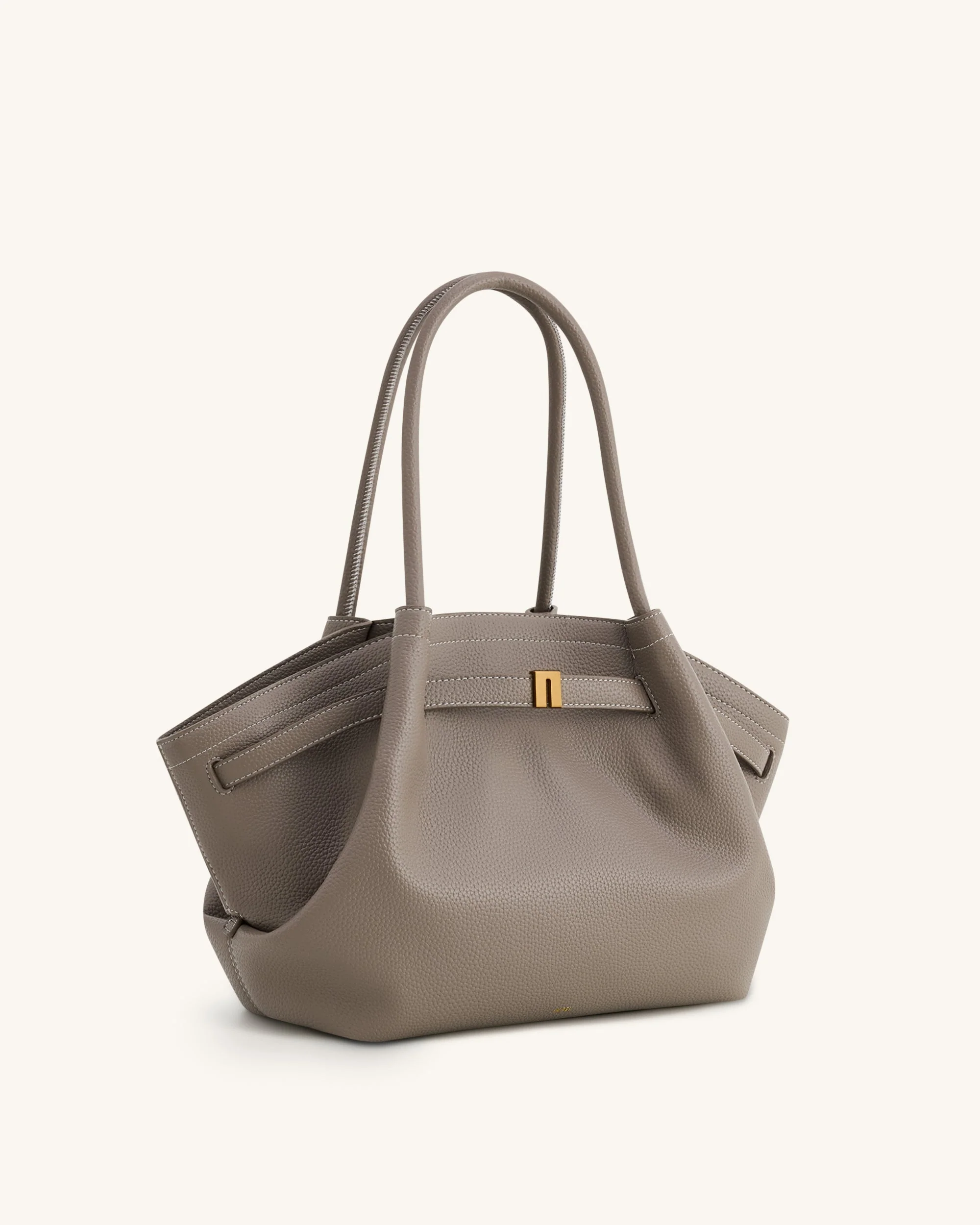 Hana Medium Tote Bag - Taupe - Image 3