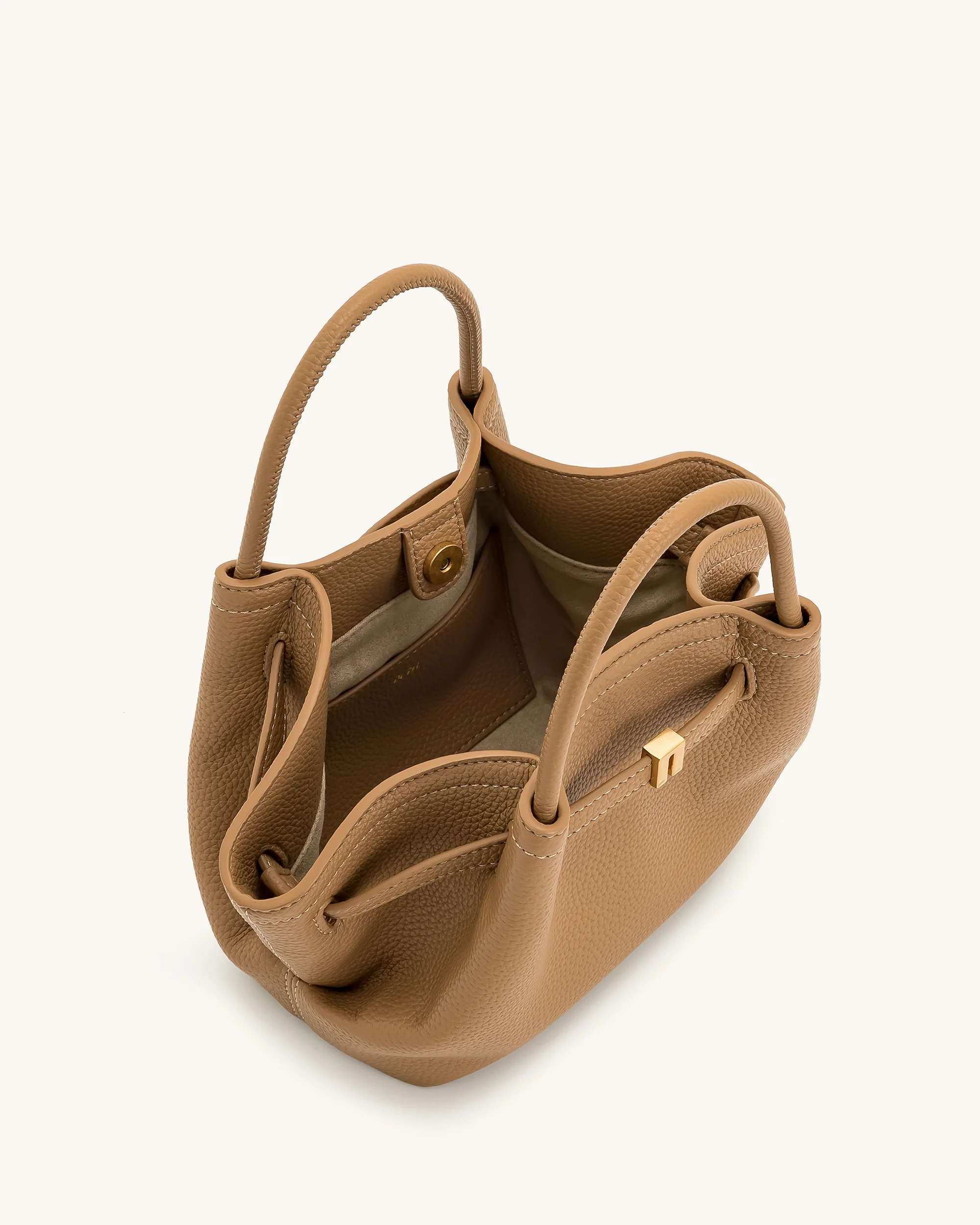 Hana Mini Tote Bag - Latte Color - Image 6