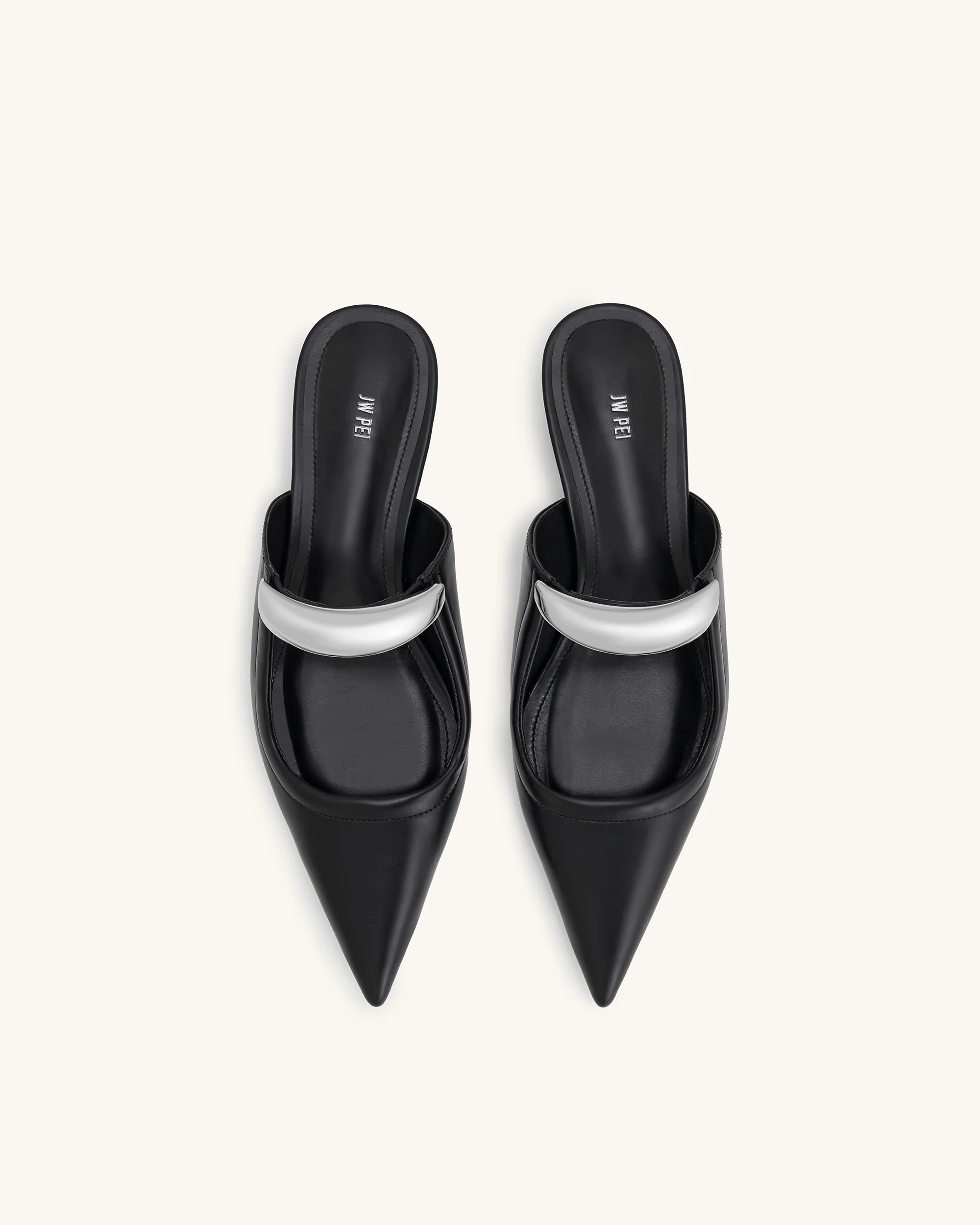 Helena  Pierced Mules - Black - Image 4