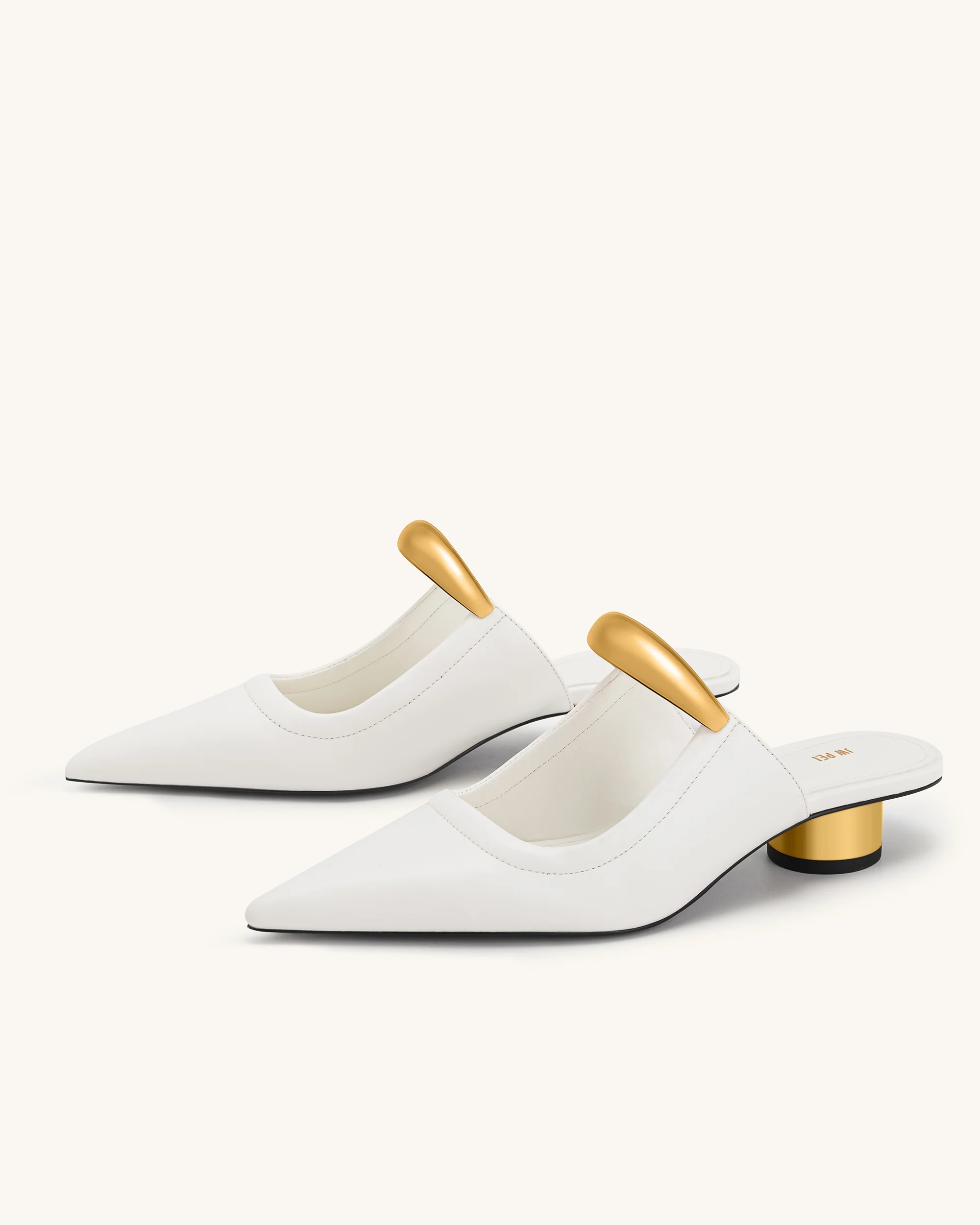 Helena  Pierced Mules - White - Image 6