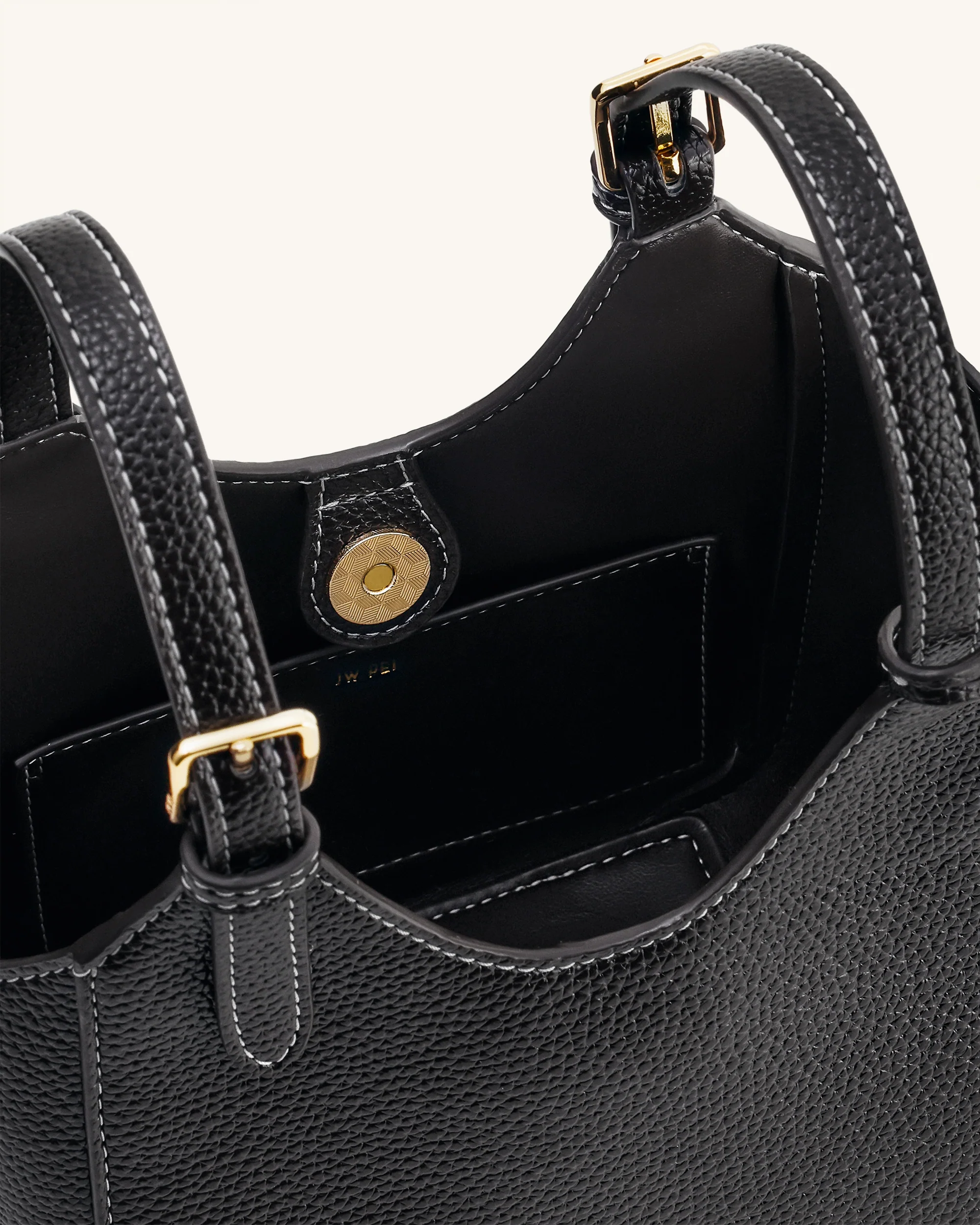 Ines Padlock Tote Bag - Black - Image 7