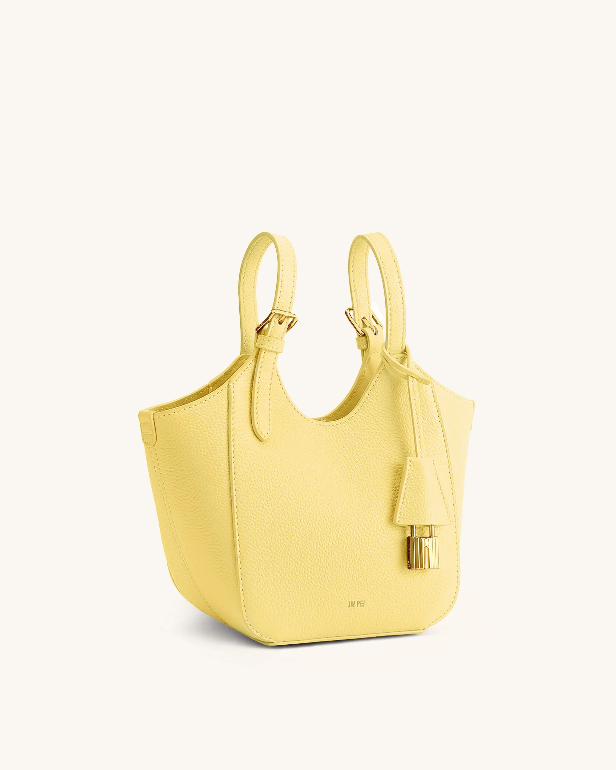 Ines Padlock Tote Bag - Yellow - Image 2