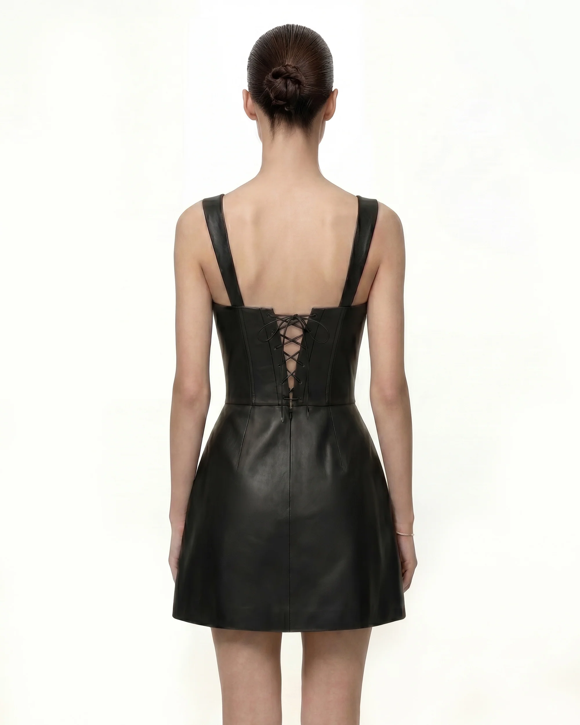 Iris Floral Print Corset Dress - Black - Image 2