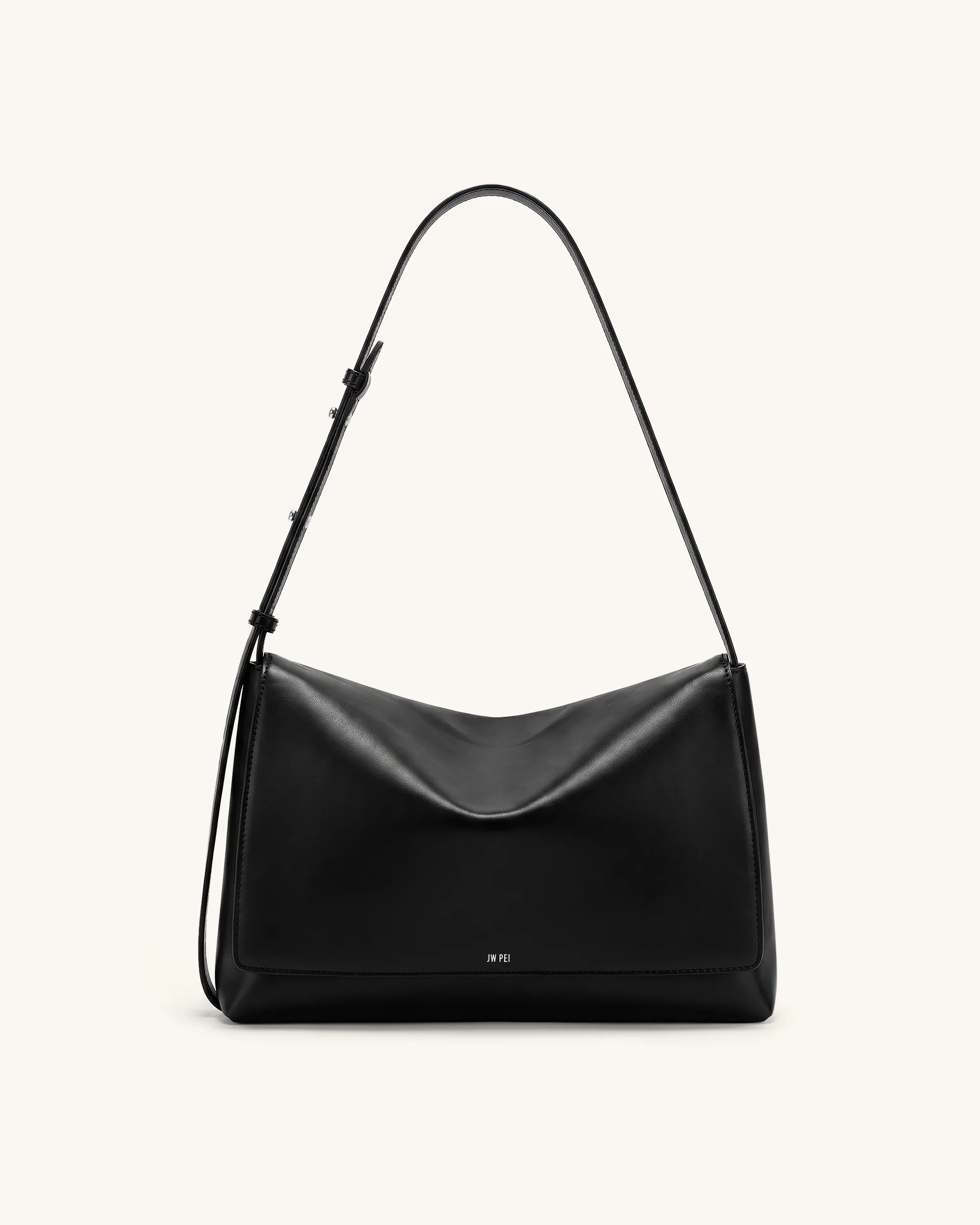 Isolde Flap Shoulder Bag - Black - Image 2