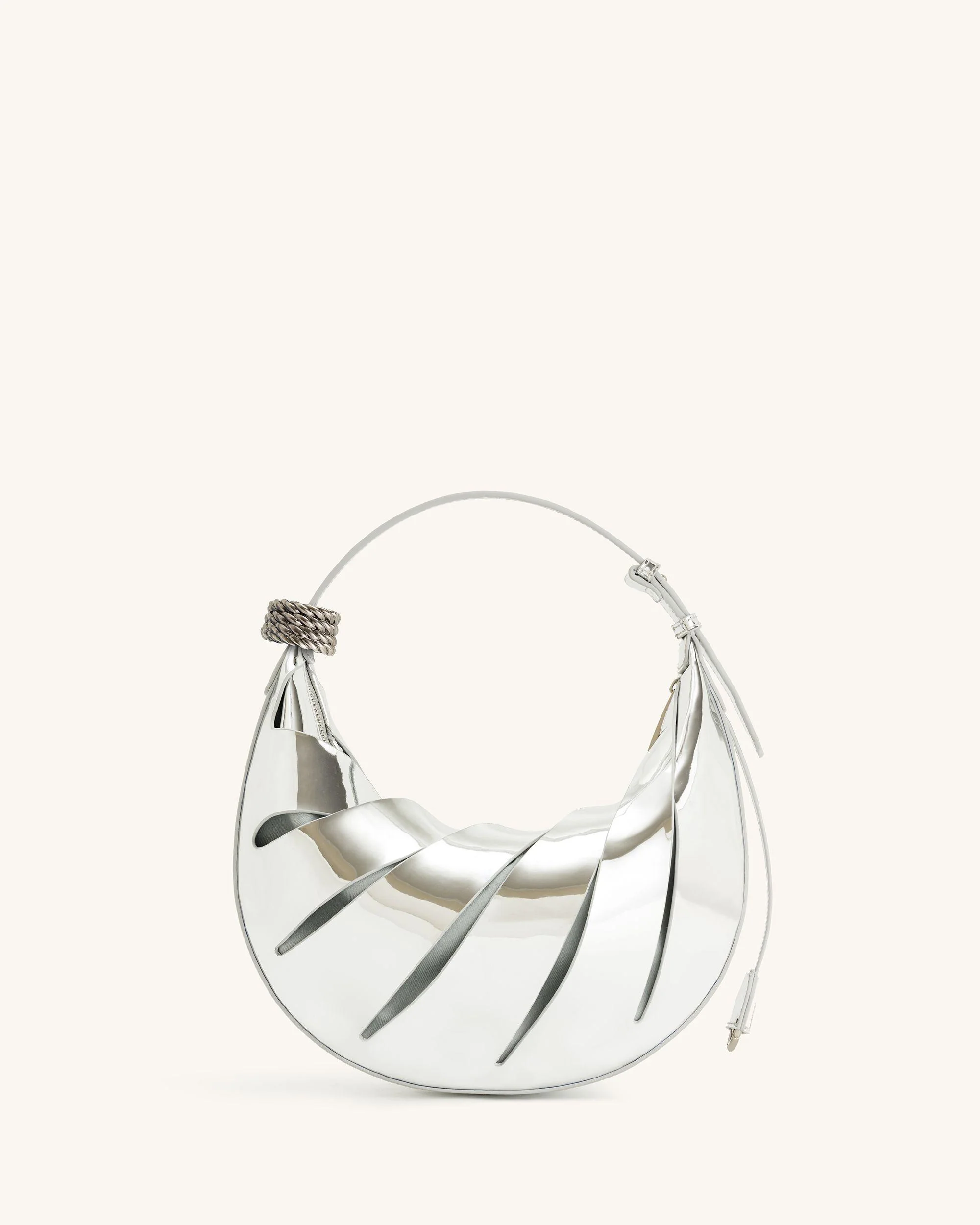 Jana Hollow Out Shoulder Bag - Silver - Image 4