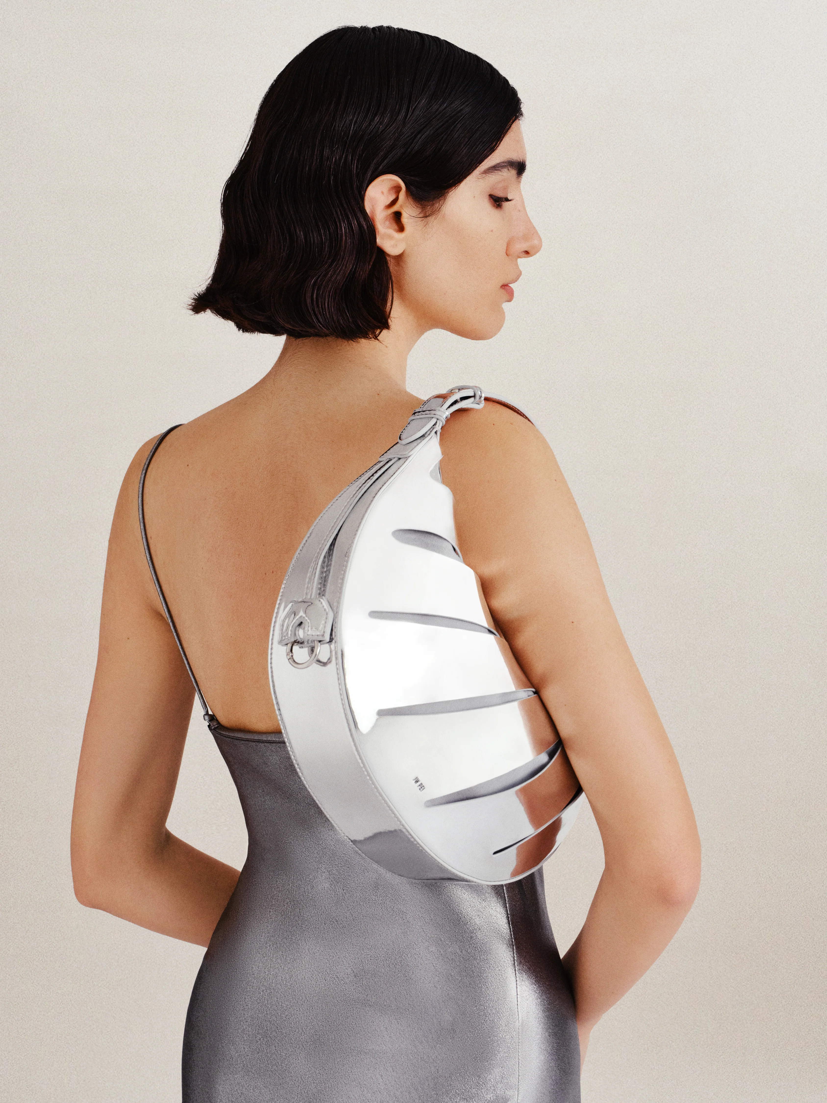 Jana Hollow Out Shoulder Bag - Silver - Image 6