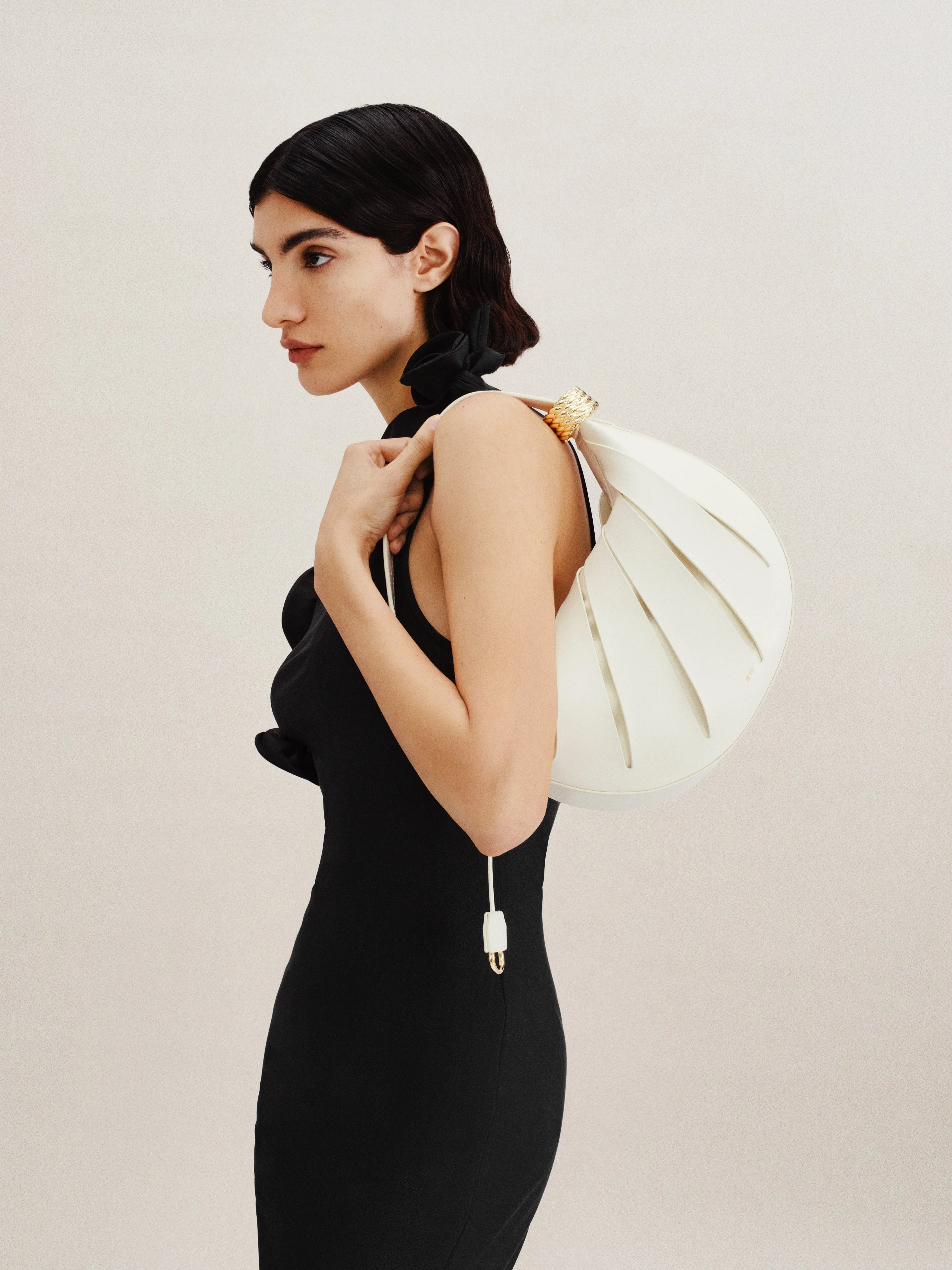 Jana Hollow Out Shoulder Bag - White - Image 6