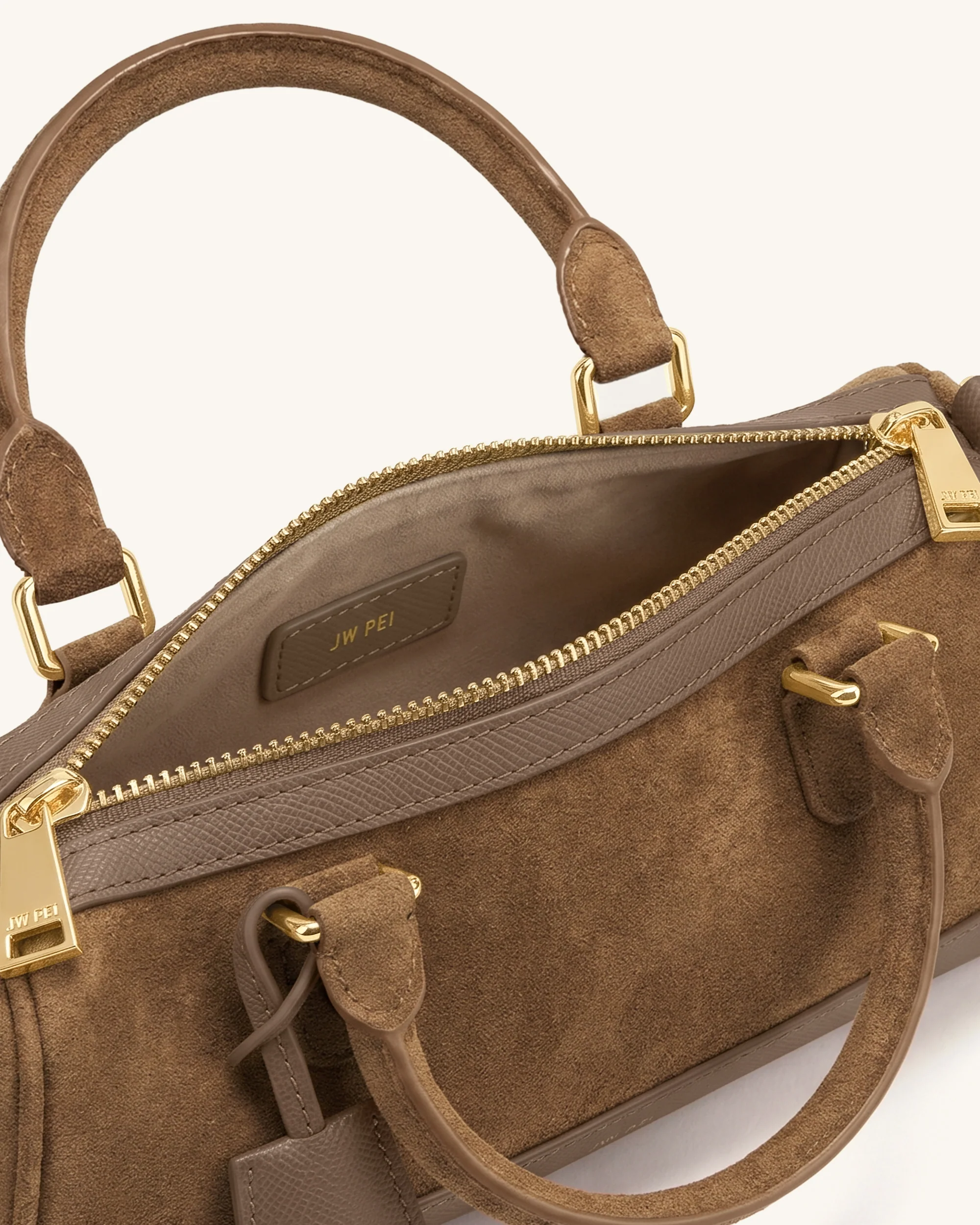 Josie Barrel Shoulder Bag - Brown - Image 3