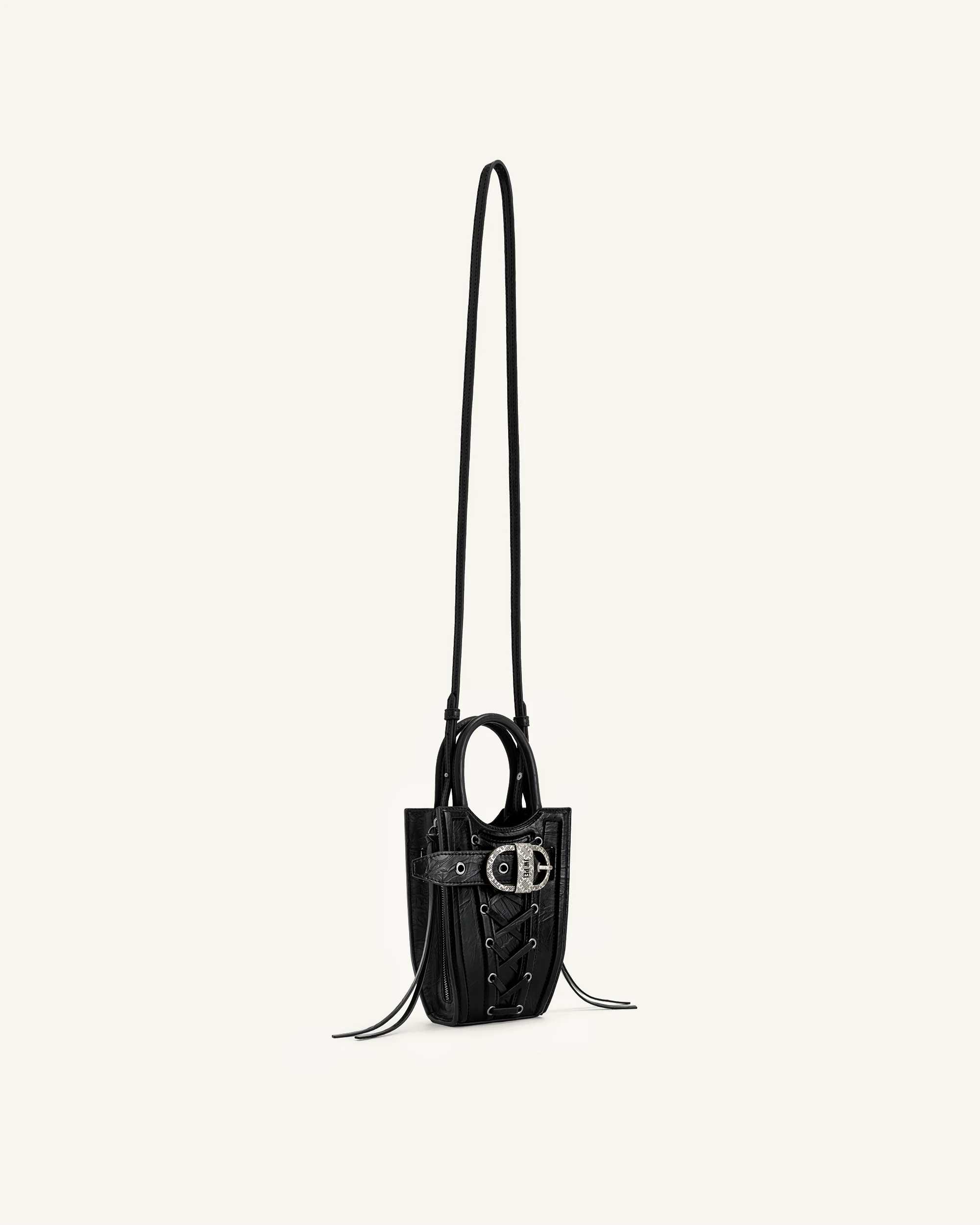 FEI Crushed Straps Phone Bag - Black - Image 3