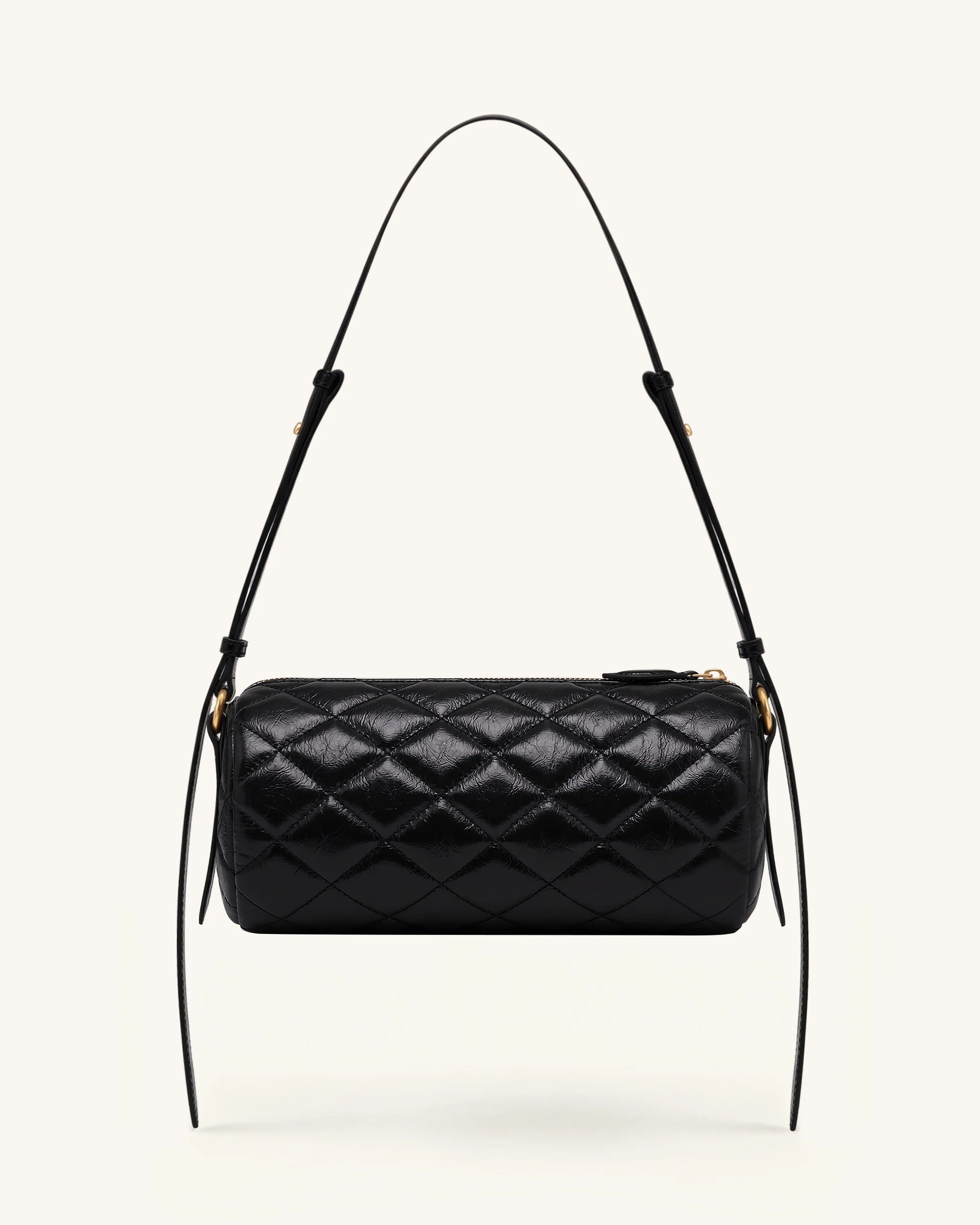 Lucienne Dachshund Quilted Chain Shoulder Bag - Black - Image 3