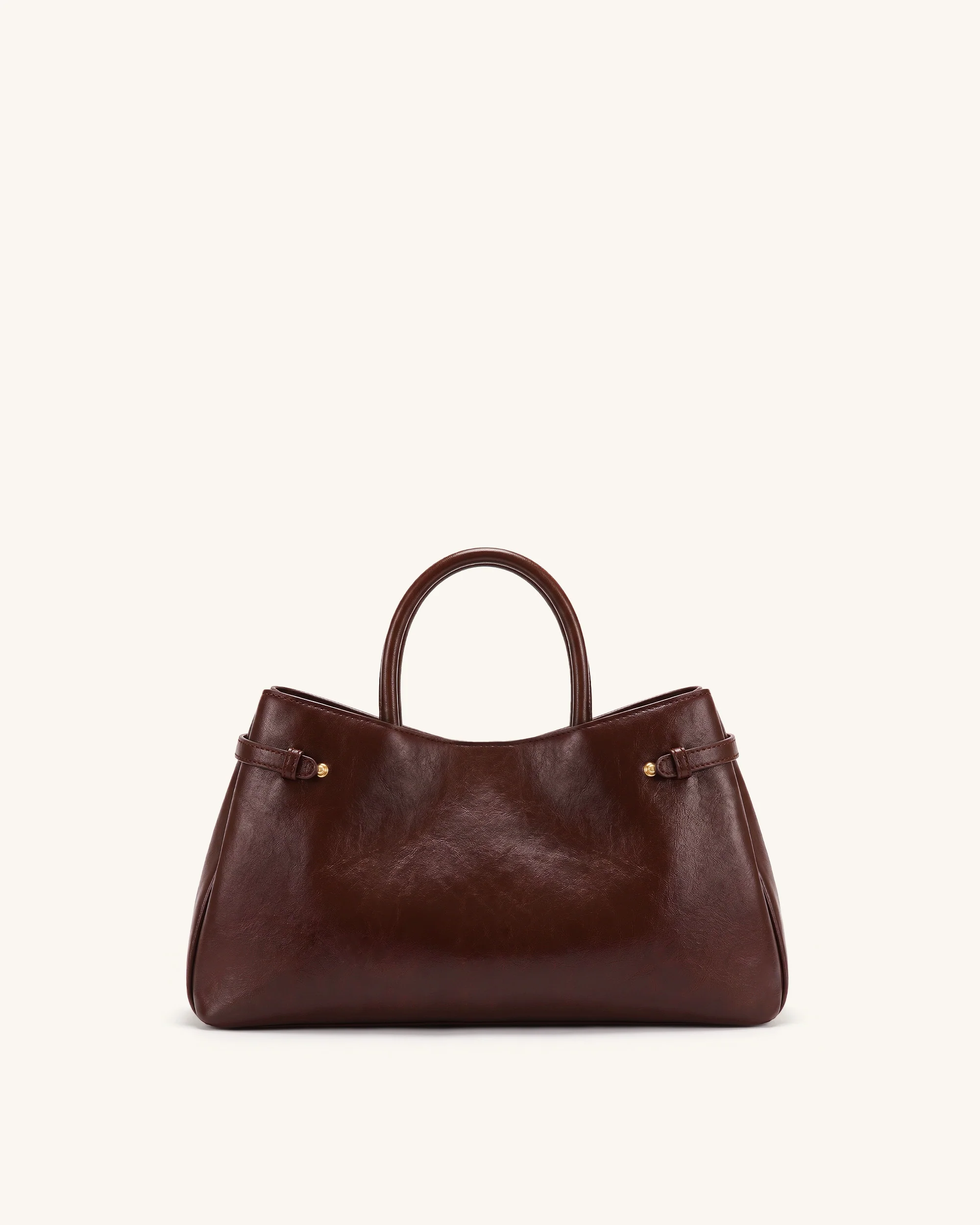 Maeve Dachshund Charm Satchel Tote Bag - Deep Burgundy - Image 2