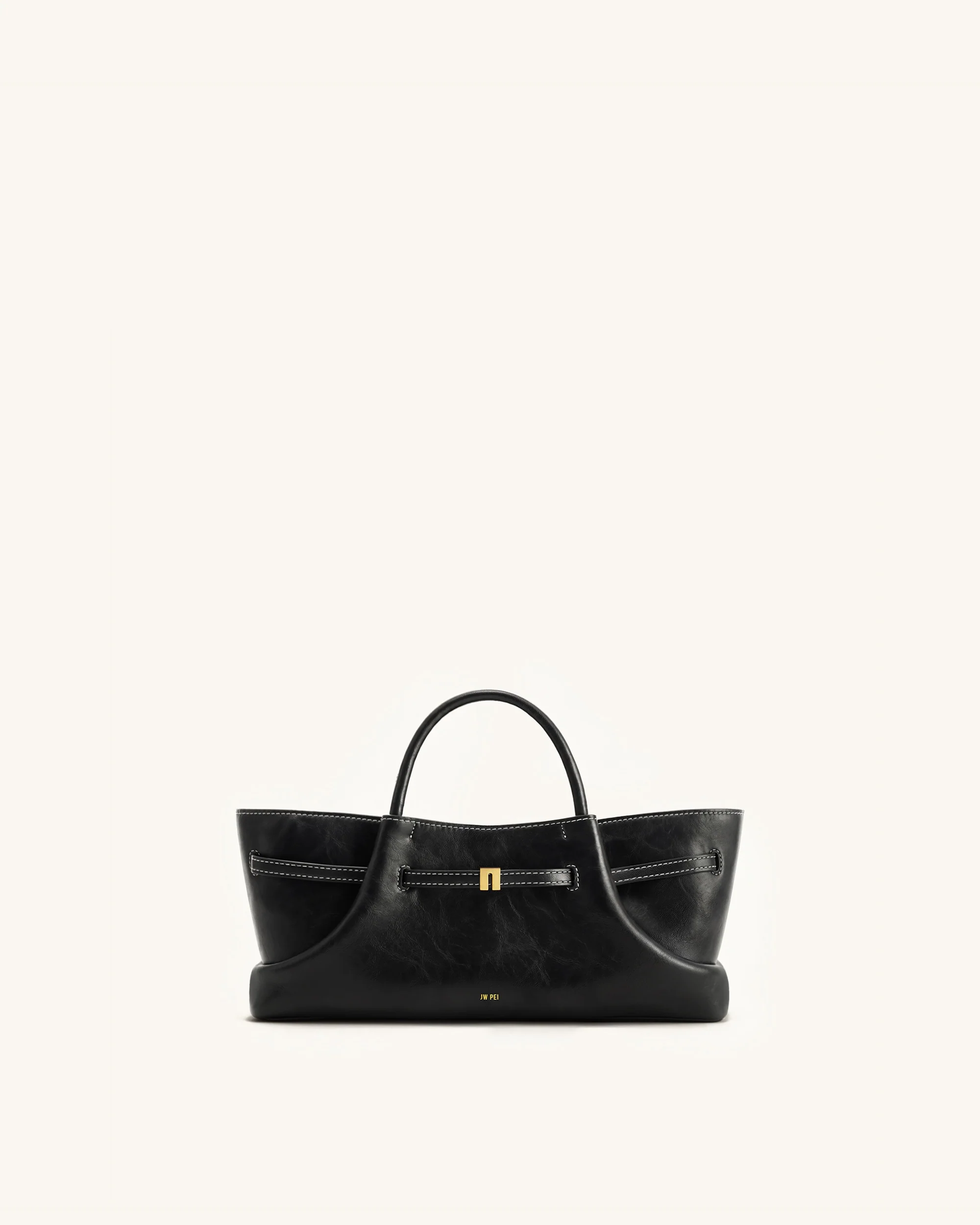 Maeve Dachshund Metal Charm Tote Bag - Black - Image 4