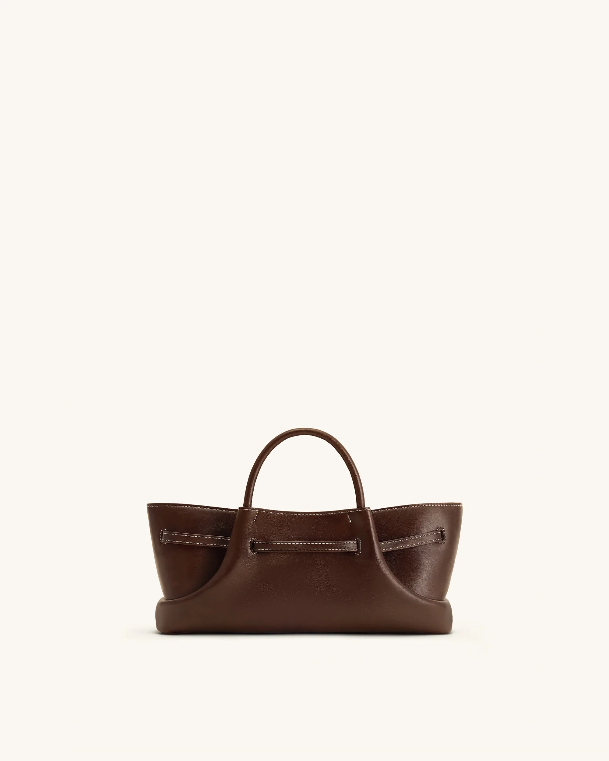 Maeve Dachshund Metal Charm Tote Bag - Dark Brown - Image 5