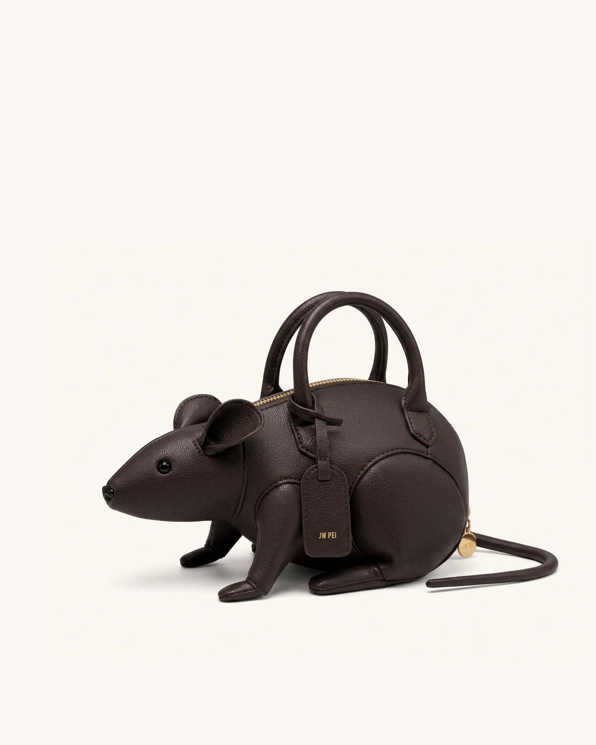 Mia Mouse Top Handle Bag - Dark Brown - Image 2