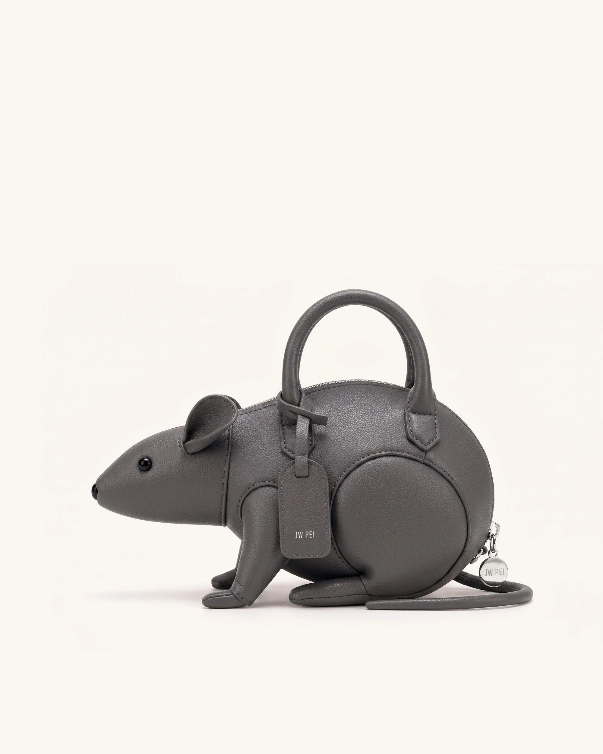 Mia Mouse Top Handle Bag - Gray