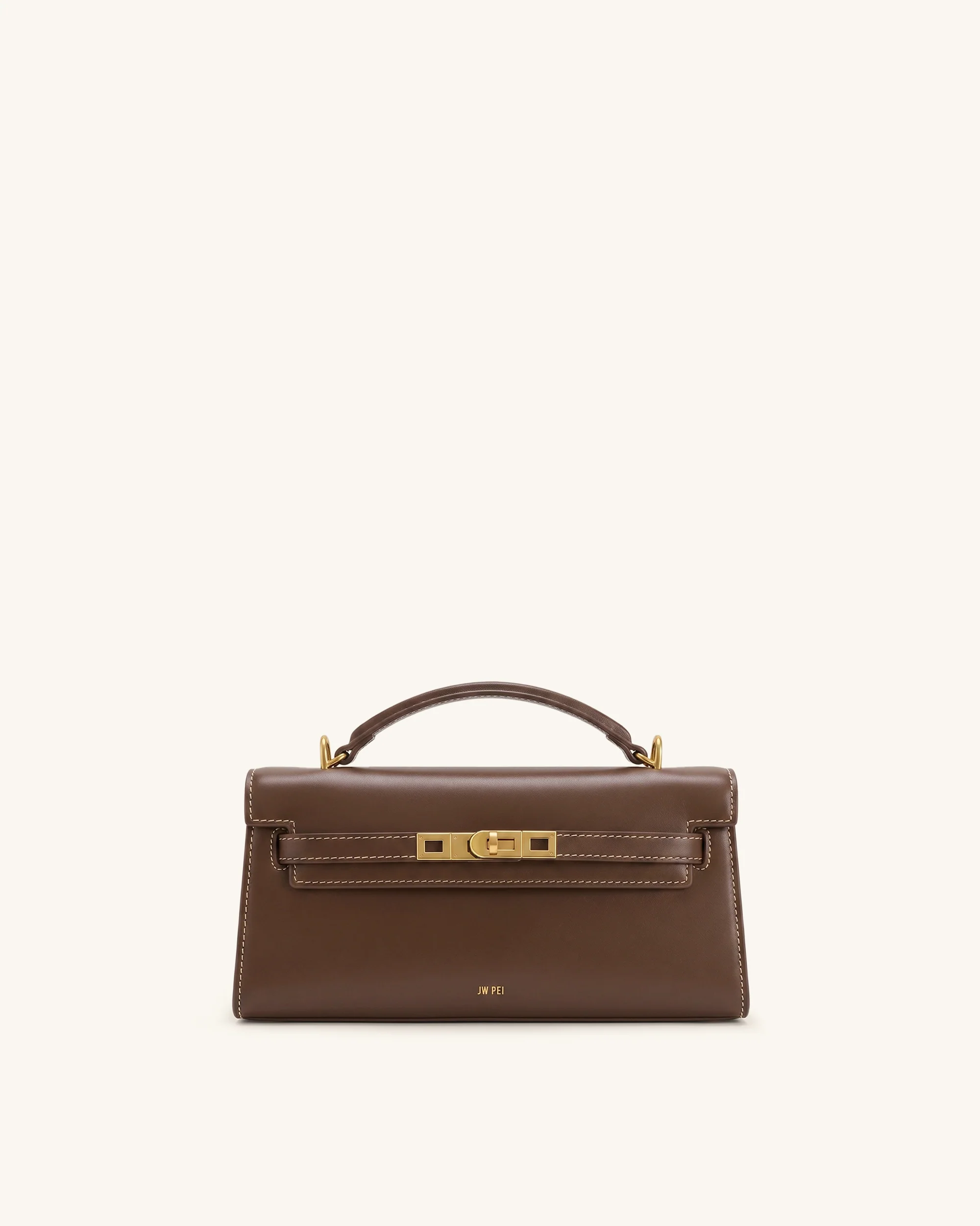Noor Top Handle Bag - Amber Brown