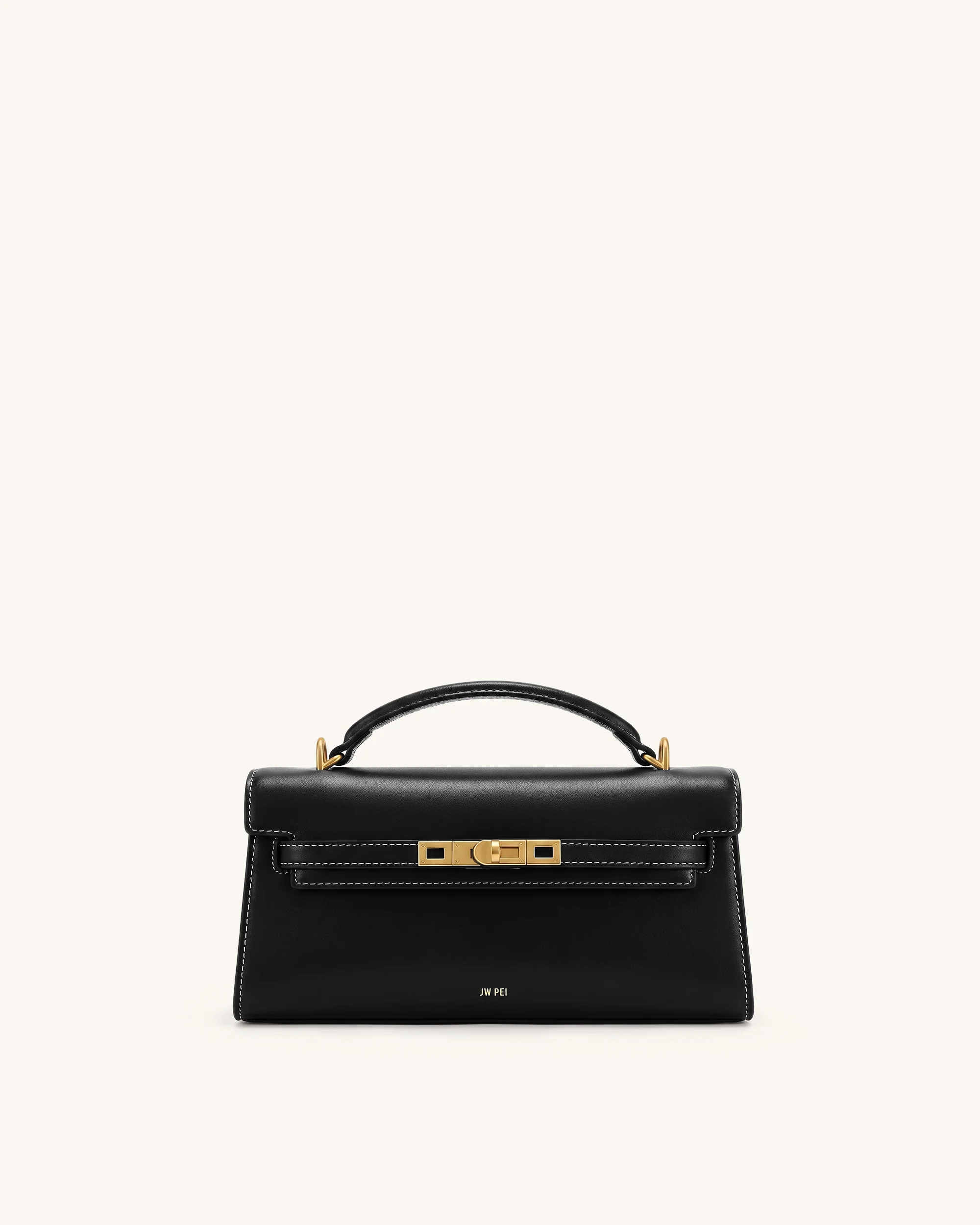 Noor Top Handle Bag - Ink Black