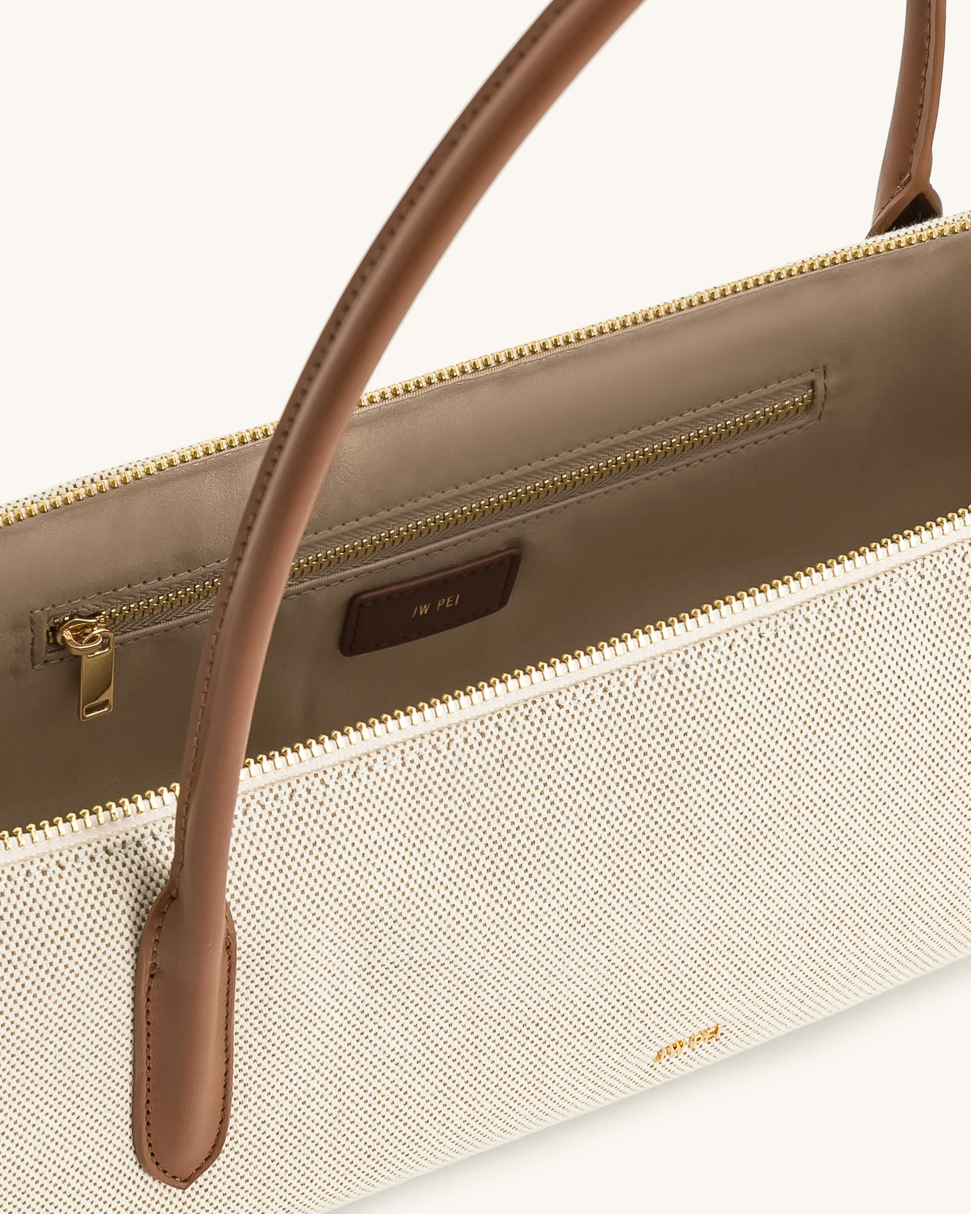 Nova Shoulder Bag - Brown Canvas - Image 4
