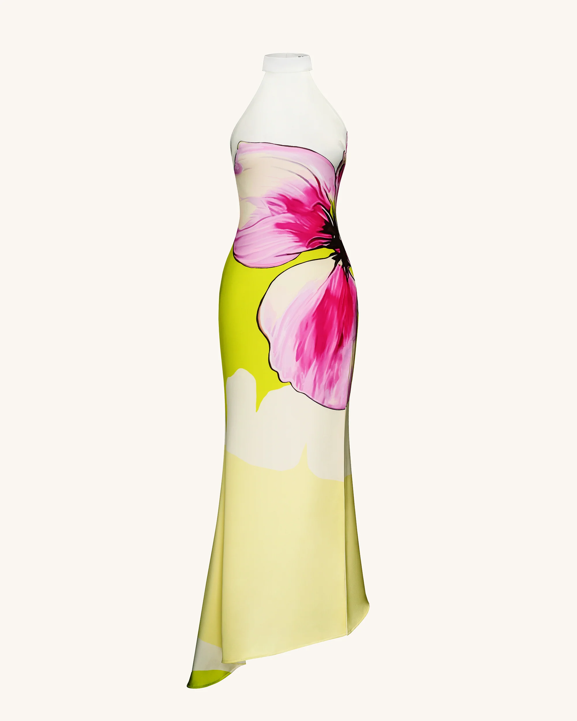 Olivia Floral Halter Gown - Multicolor - Image 3