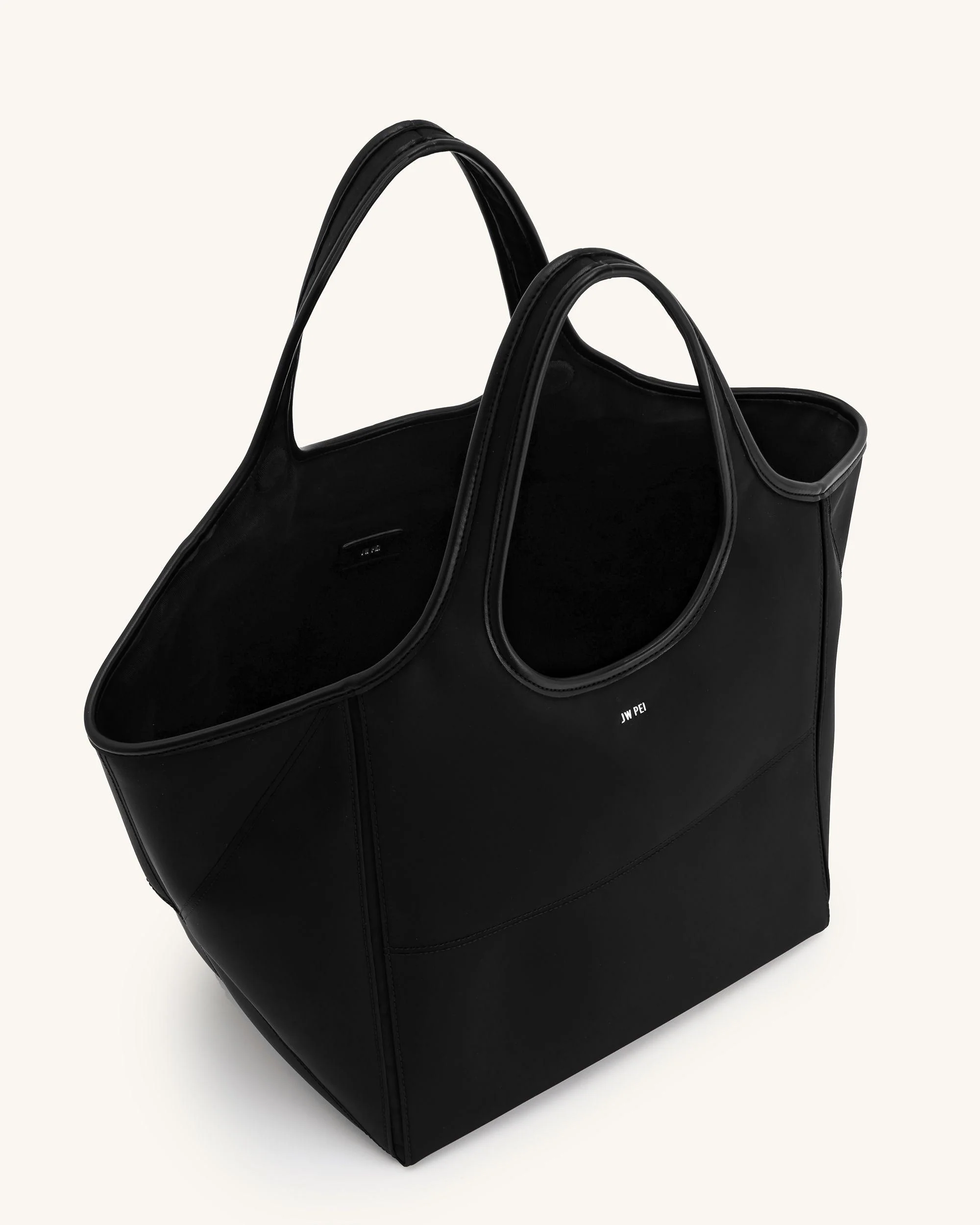 Eliana Nylon Tote Bag - Black - Image 4